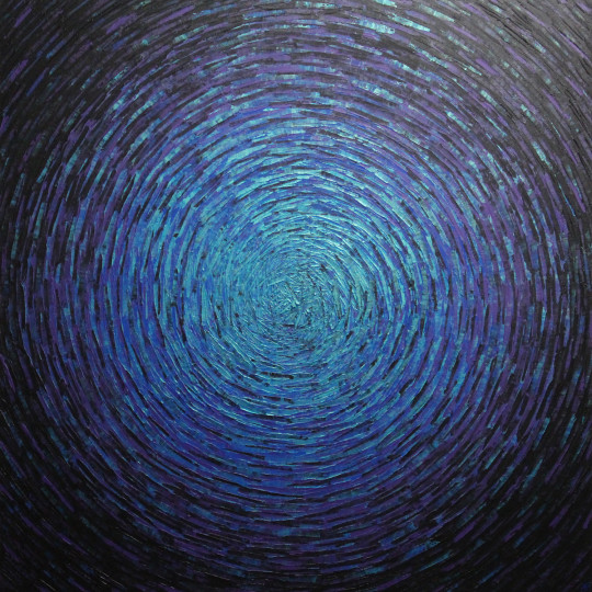 Vaste éclat bleu violet irisé