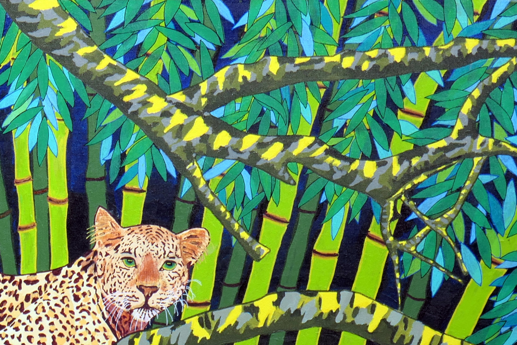 Pascal Poutchnine, Léo part et ne se retourne pas, peinture - Galerie de vente et d’achat d’art contemporain en ligne Artalistic