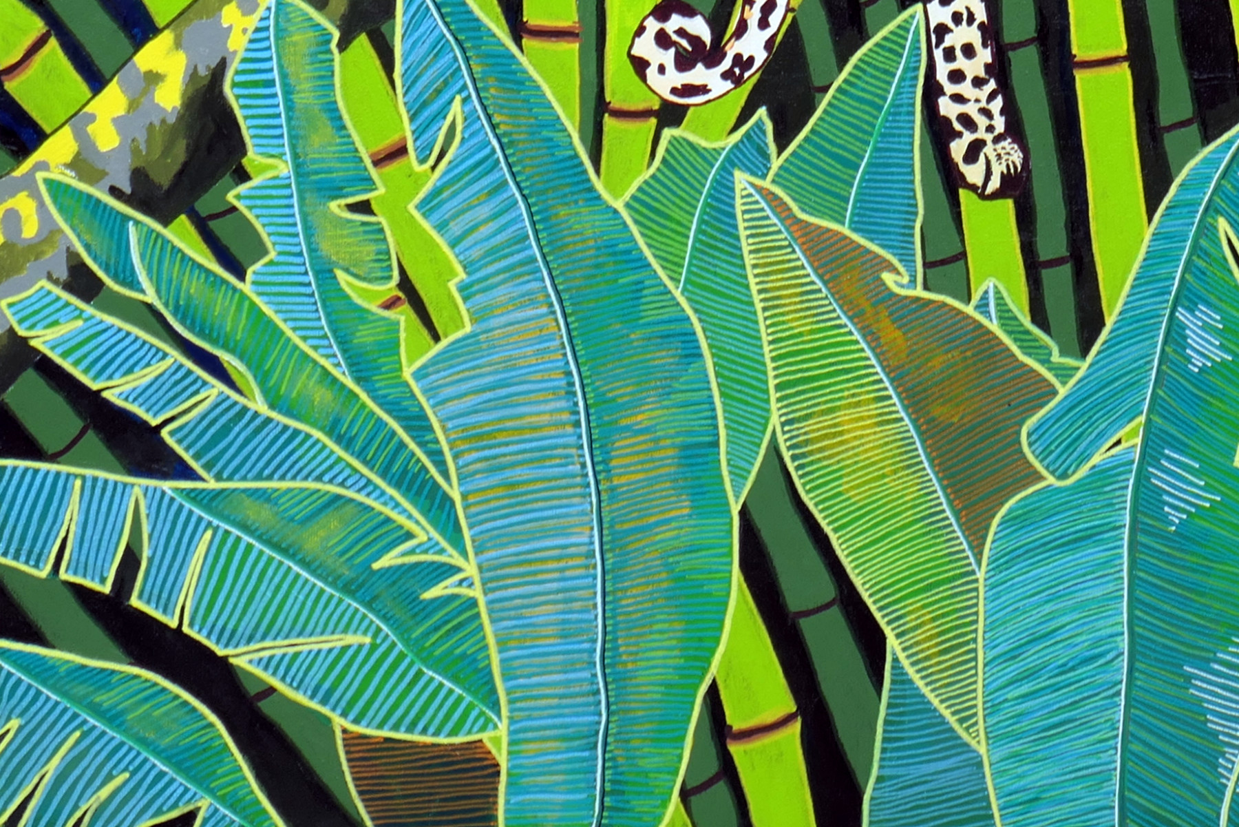 Pascal Poutchnine, Léo part et ne se retourne pas, peinture - Galerie de vente et d’achat d’art contemporain en ligne Artalistic