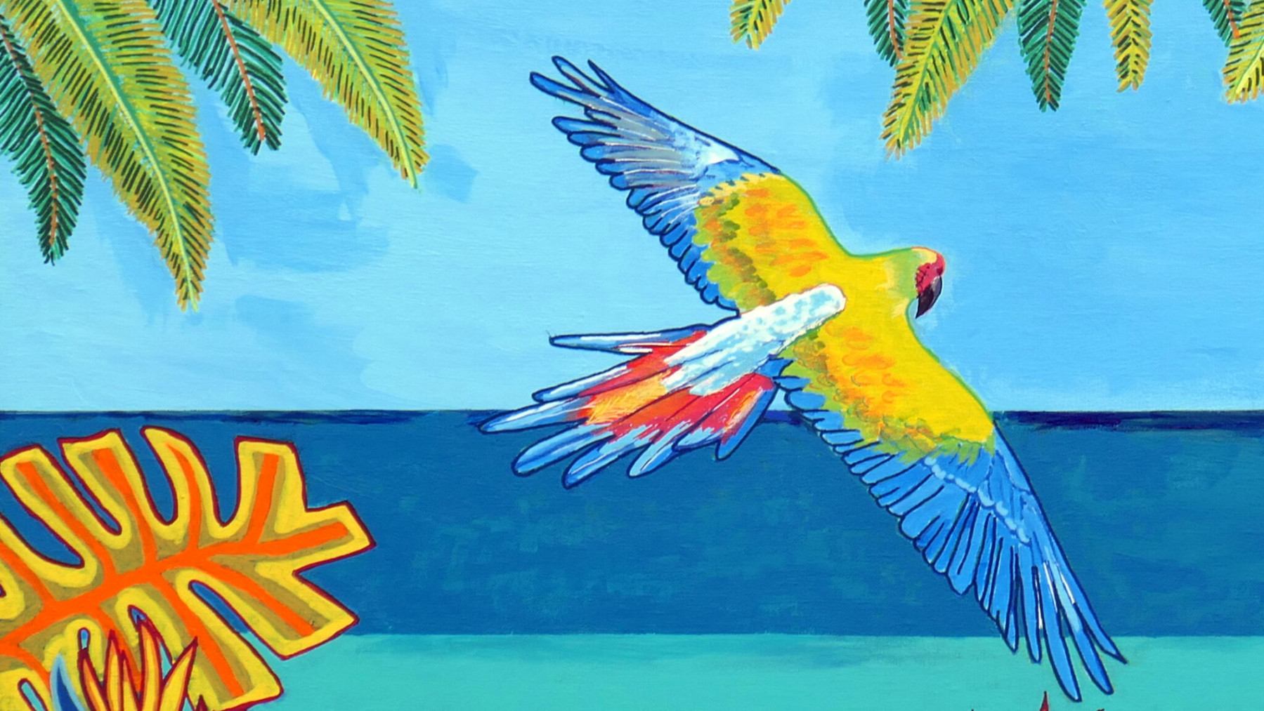 Pascal Poutchnine, True ara, peinture - Galerie de vente et d’achat d’art contemporain en ligne Artalistic