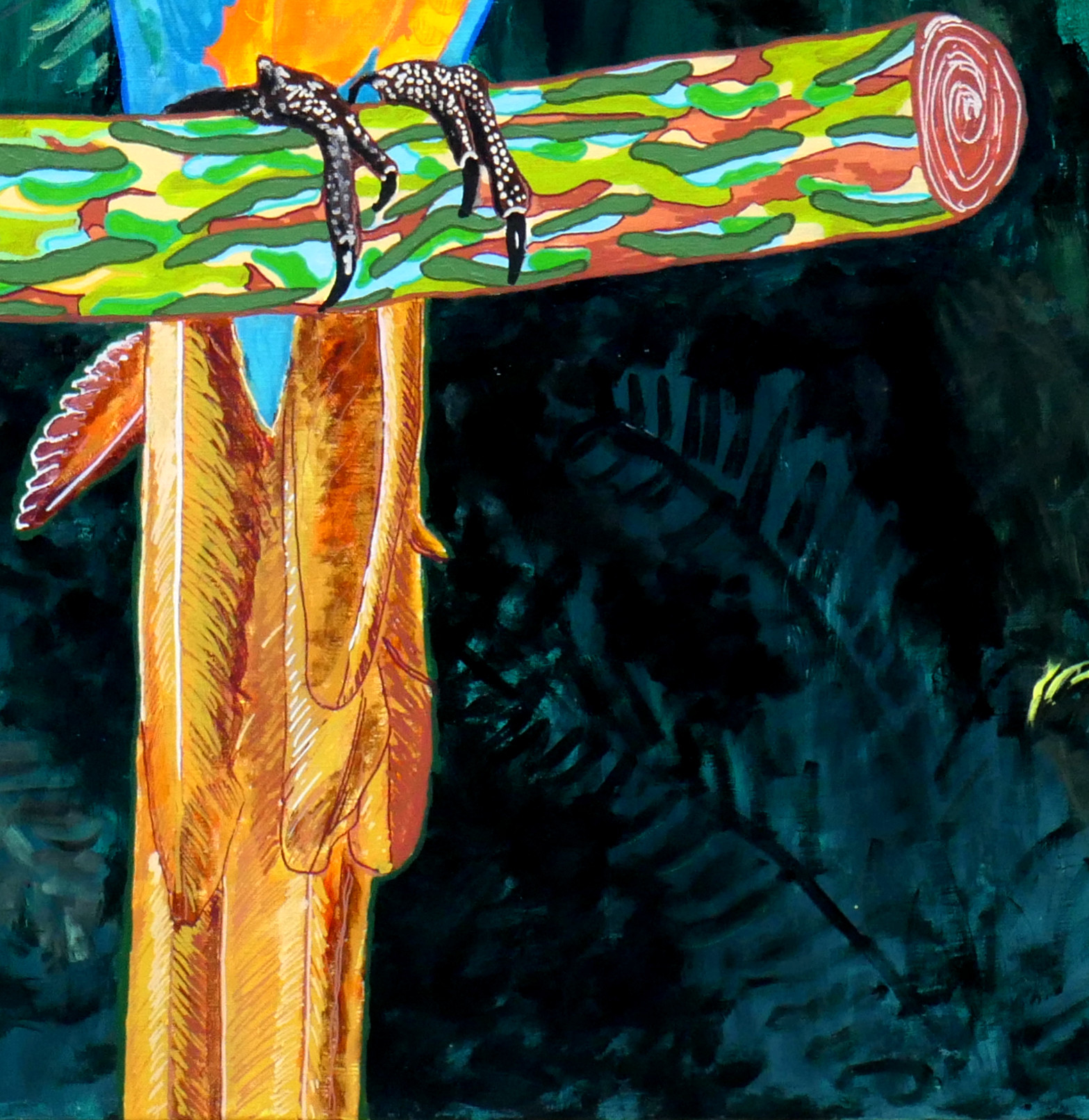 Pascal Poutchnine, L'art rassemble dans la jungle, peinture - Galerie de vente et d’achat d’art contemporain en ligne Artalistic
