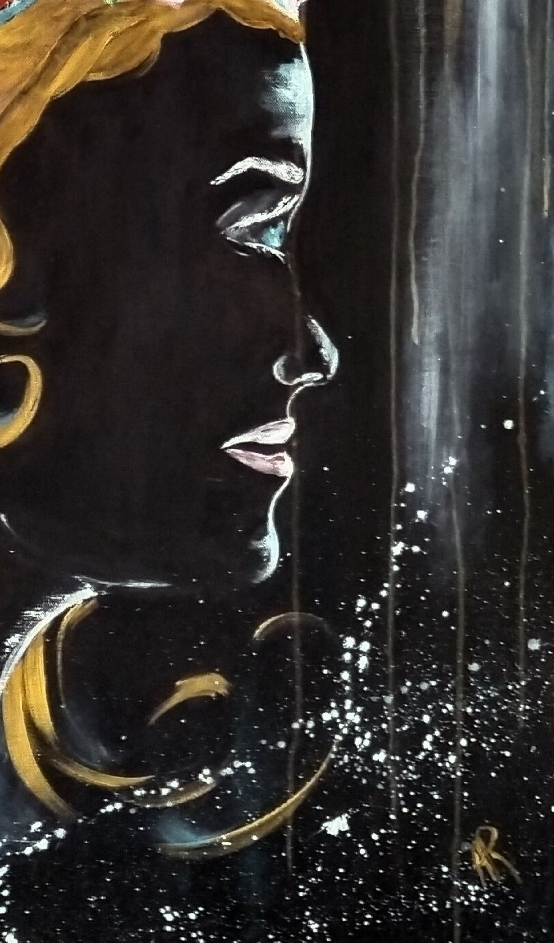 Anne Robin, la larme de Marianne, peinture - Galerie de vente et d’achat d’art contemporain en ligne Artalistic