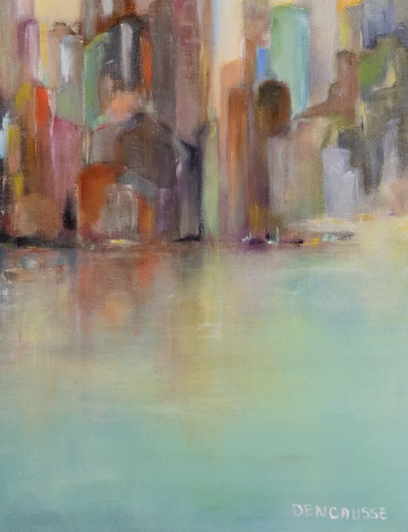 Marianne Dencausse, La city, peinture - Galerie de vente et d’achat d’art contemporain en ligne Artalistic