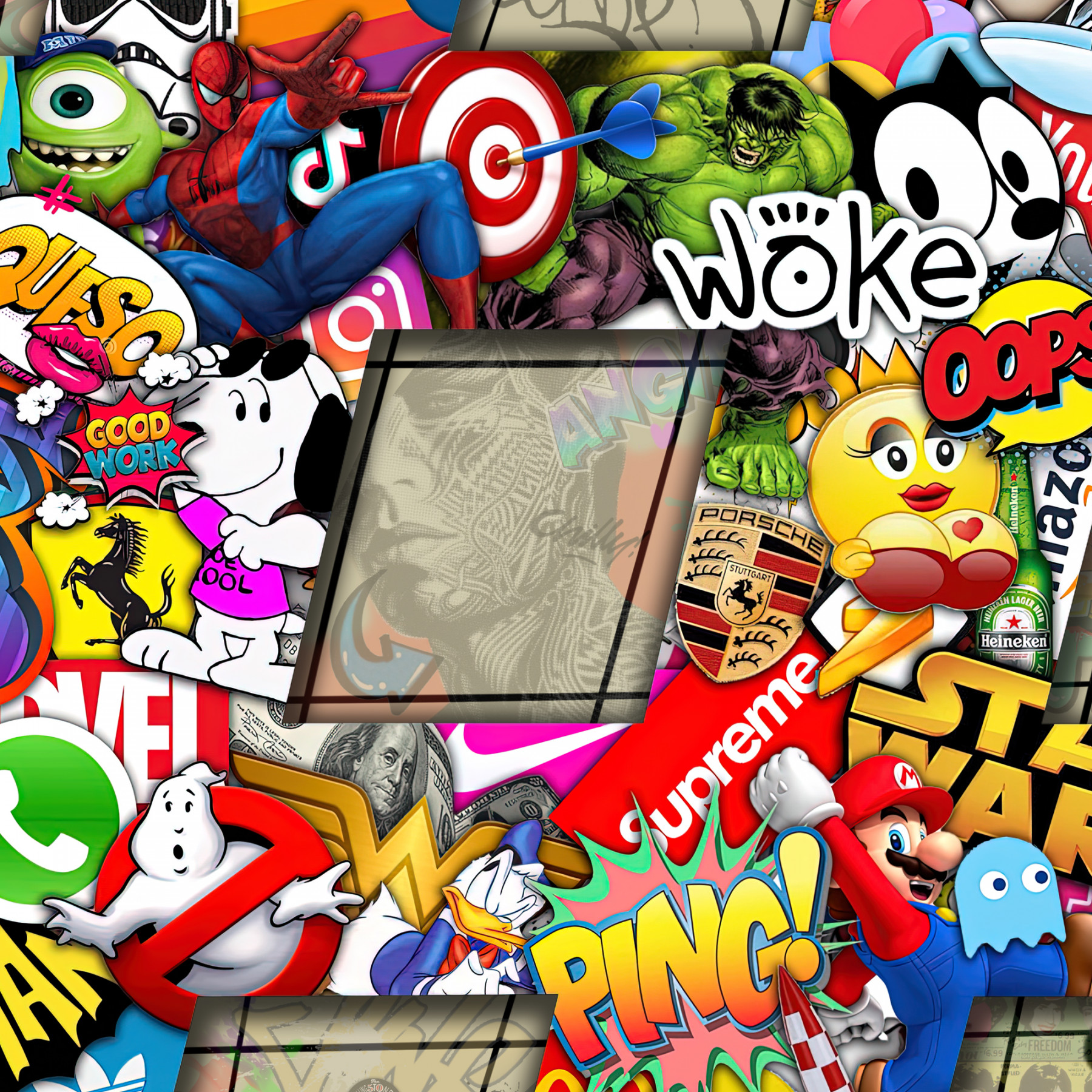 Lascaz, Hashtag, peinture - Galerie de vente et d’achat d’art contemporain en ligne Artalistic