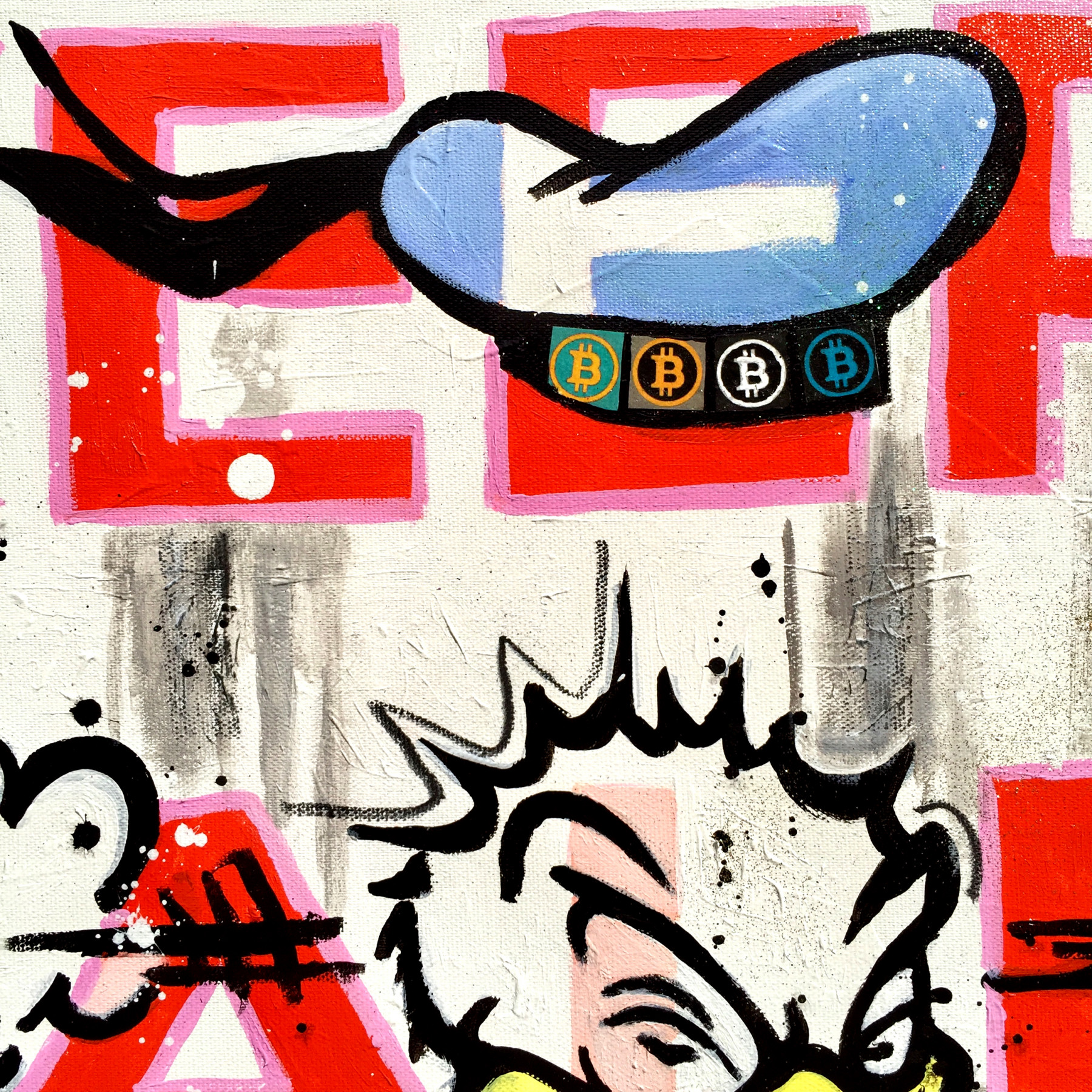 Patrick Cornée, Donald Duck, peinture - Galerie de vente et d’achat d’art contemporain en ligne Artalistic