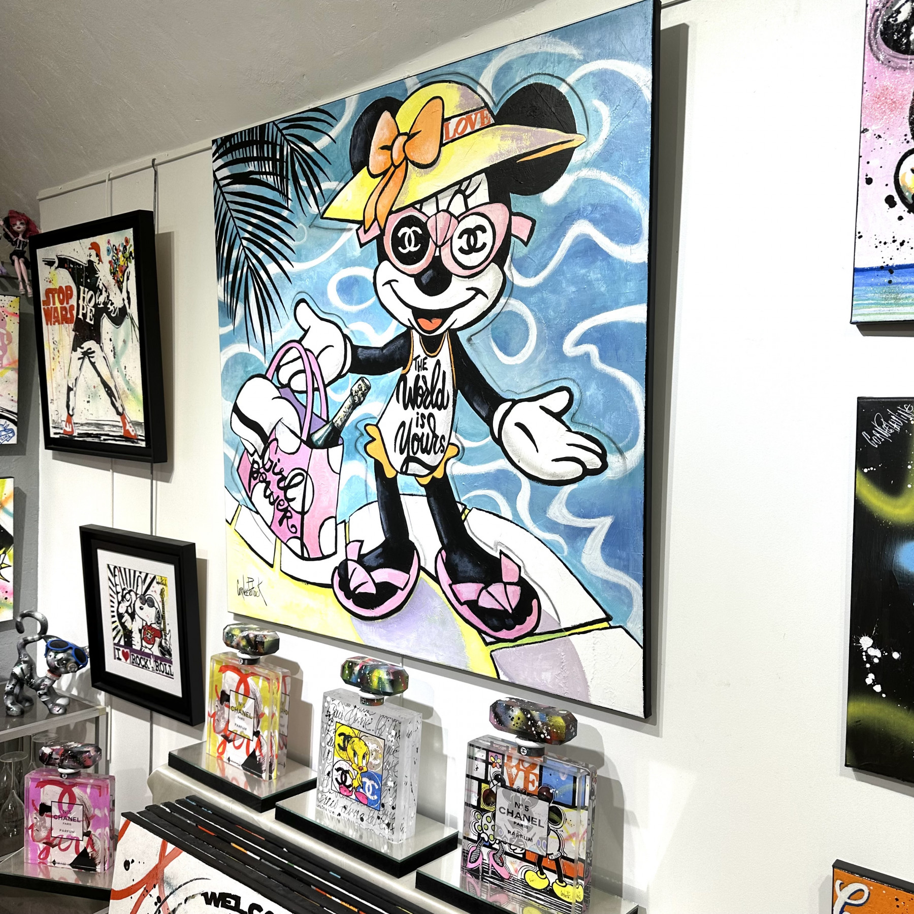 Patrick Cornée, Minnie Mouse, peinture - Galerie de vente et d’achat d’art contemporain en ligne Artalistic