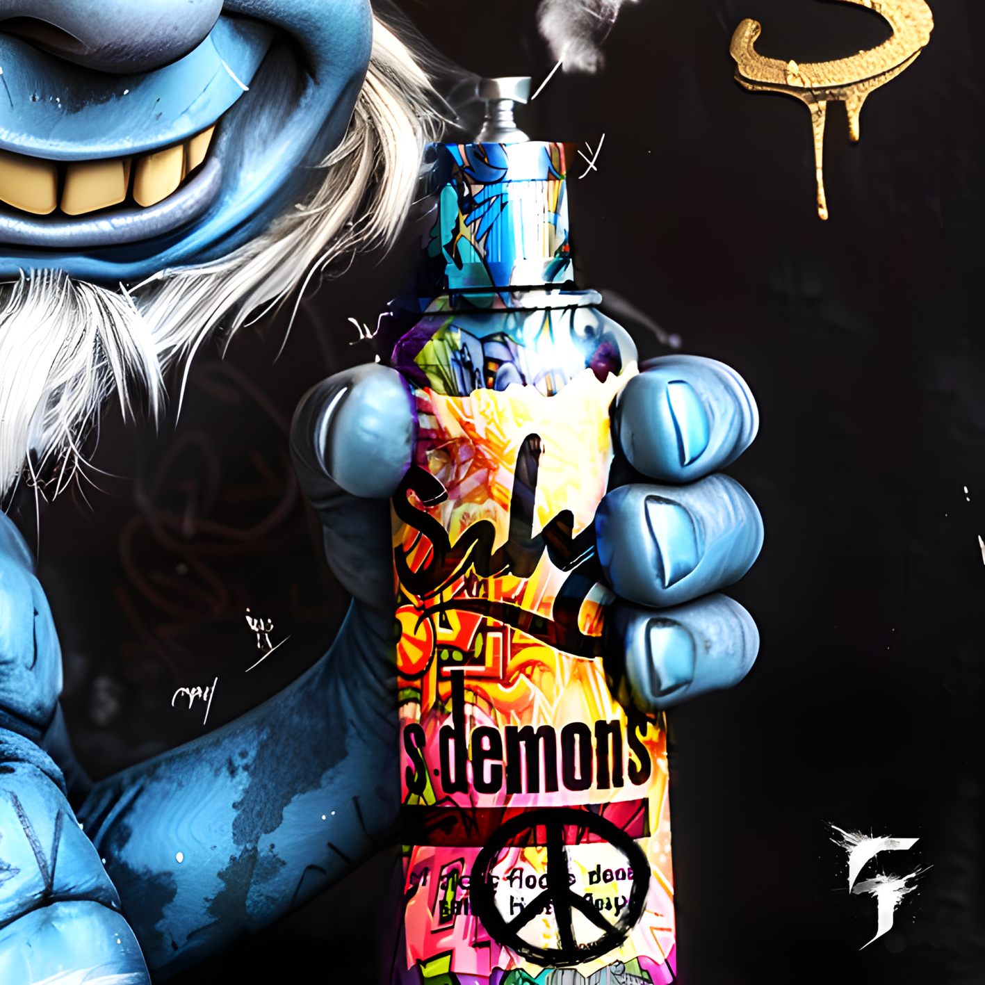 Chroma, Schtroumpf Street Art, edition - Galerie de vente et d’achat d’art contemporain en ligne Artalistic