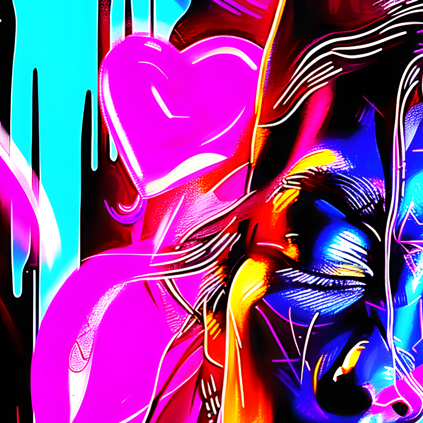 Chroma, Néon Love, edition - Galerie de vente et d’achat d’art contemporain en ligne Artalistic