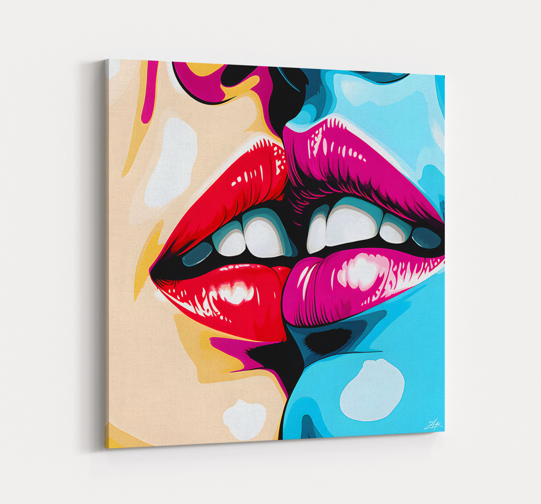 Zak, Baiser coloré, edition - Galerie de vente et d’achat d’art contemporain en ligne Artalistic
