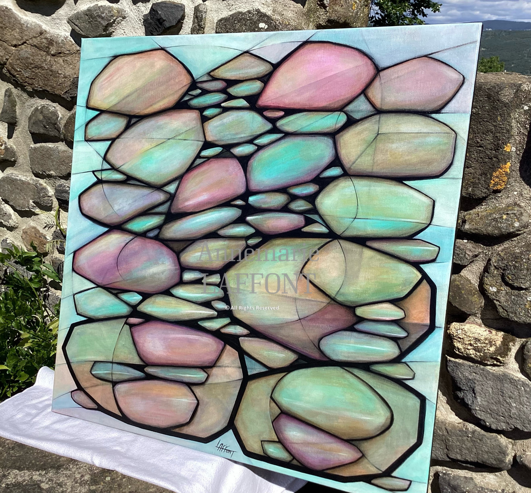 Annemarie Laffont, Zen, peinture - Galerie de vente et d’achat d’art contemporain en ligne Artalistic