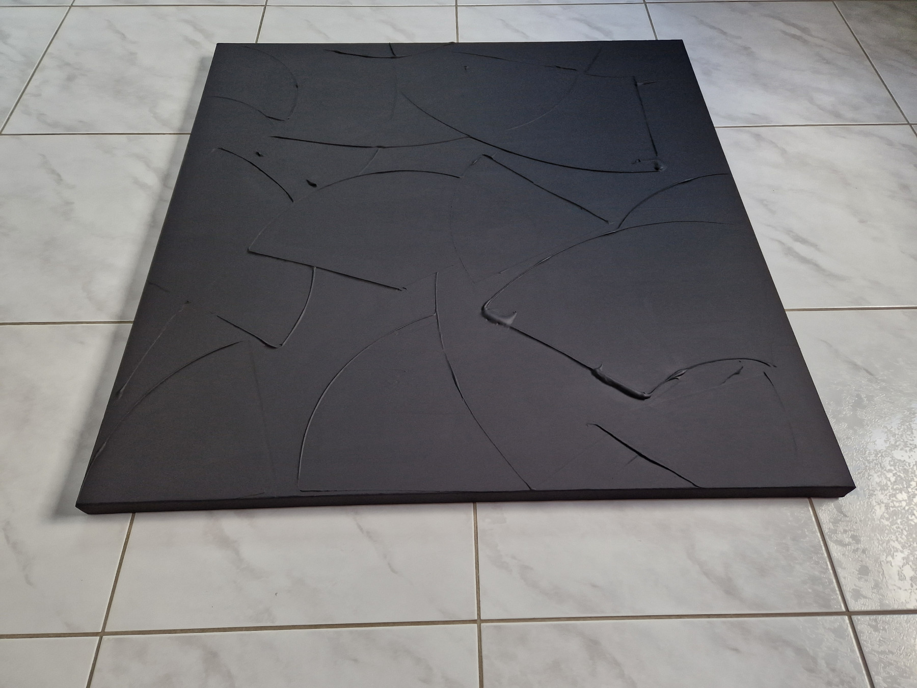 Sandrine Hartmann, Monochrome noir, peinture - Galerie de vente et d’achat d’art contemporain en ligne Artalistic