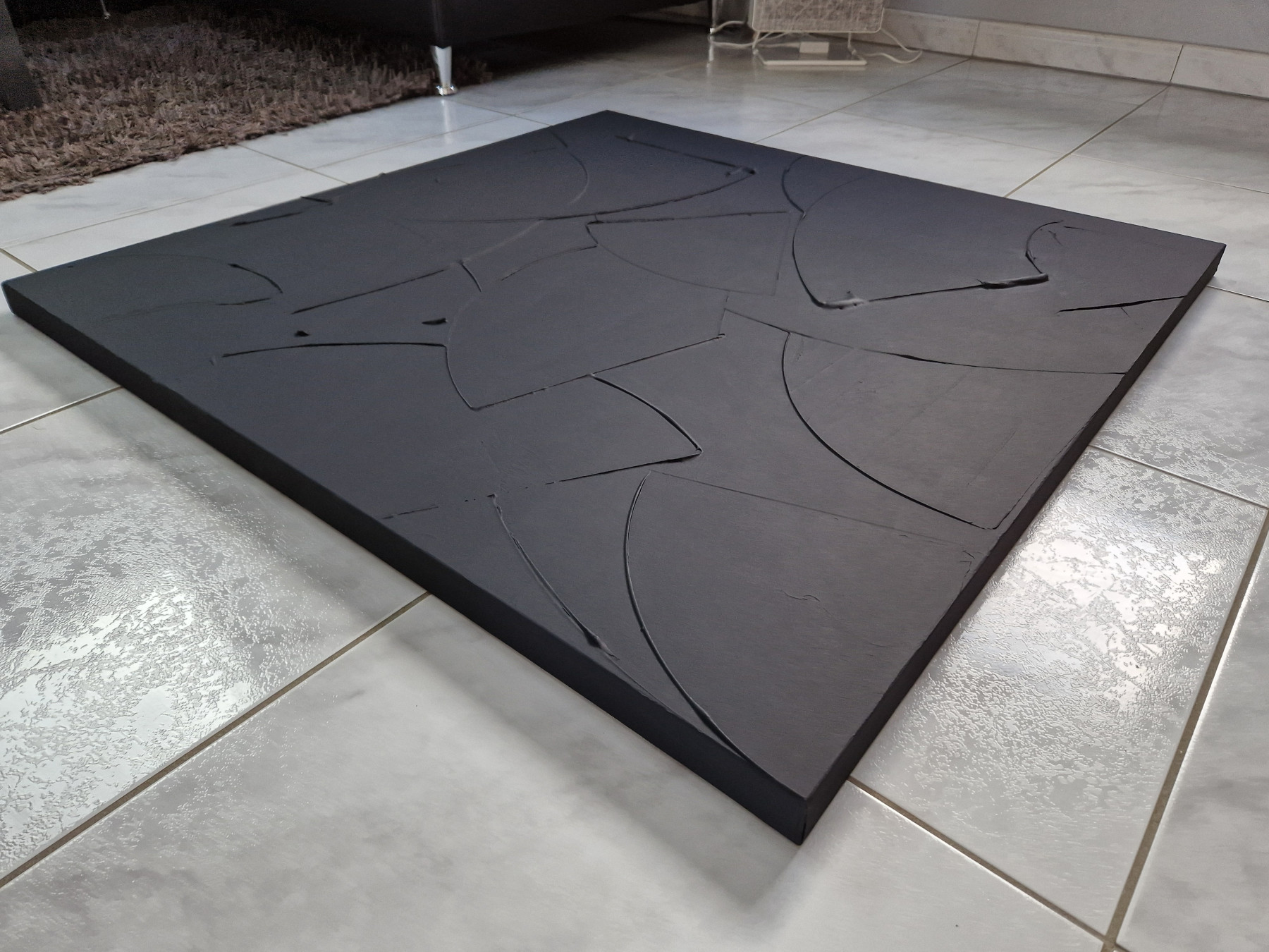 Sandrine Hartmann, Monochrome noir, peinture - Galerie de vente et d’achat d’art contemporain en ligne Artalistic