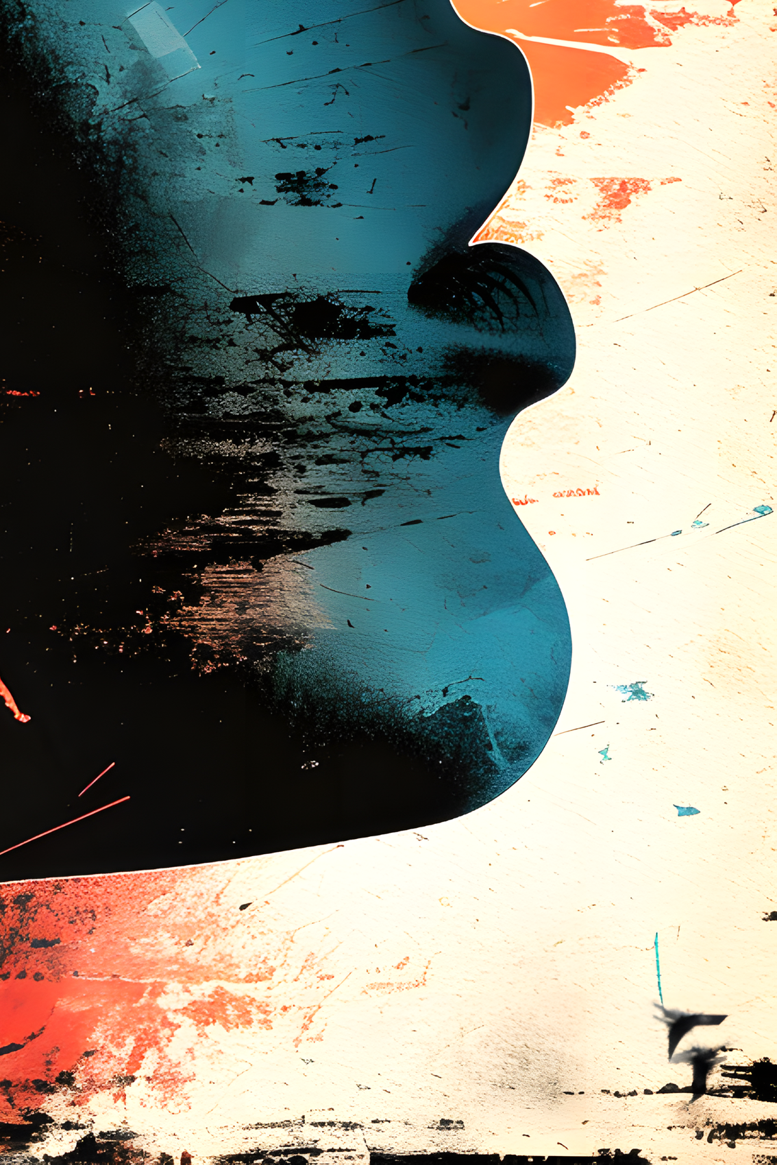 Chroma, Visage bleu oeil rouge, edition - Galerie de vente et d’achat d’art contemporain en ligne Artalistic