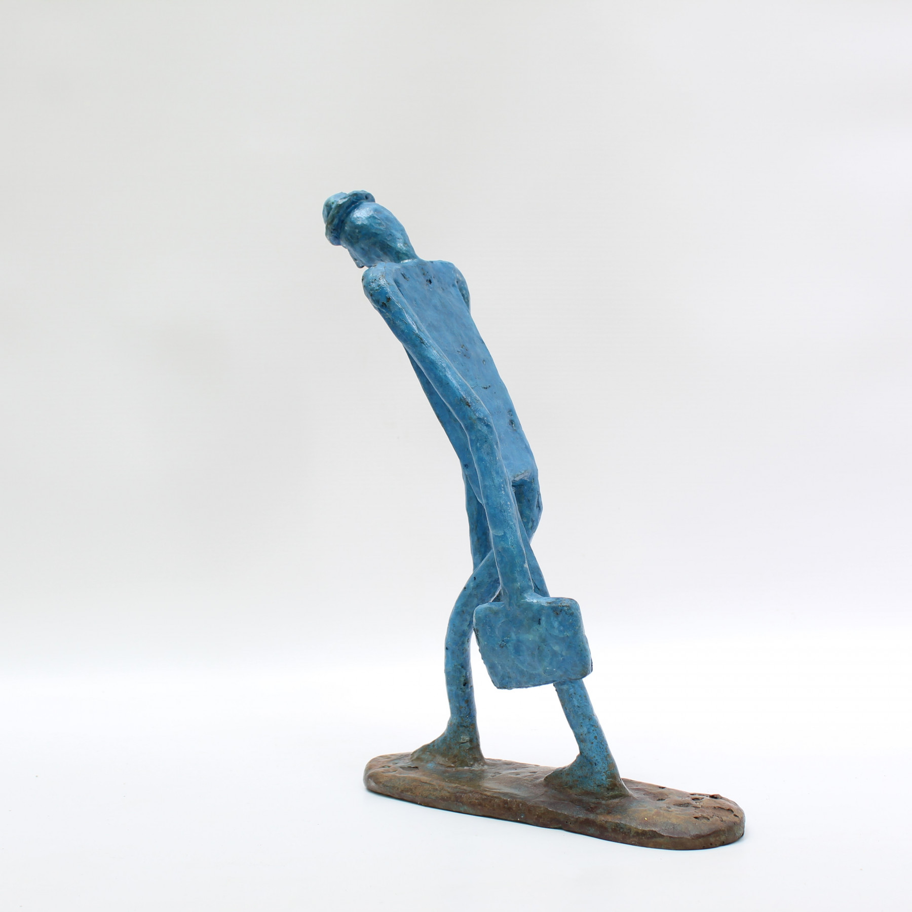 Didier Fournier, L'homme qui va au bureau, sculpture - Galerie de vente et d’achat d’art contemporain en ligne Artalistic