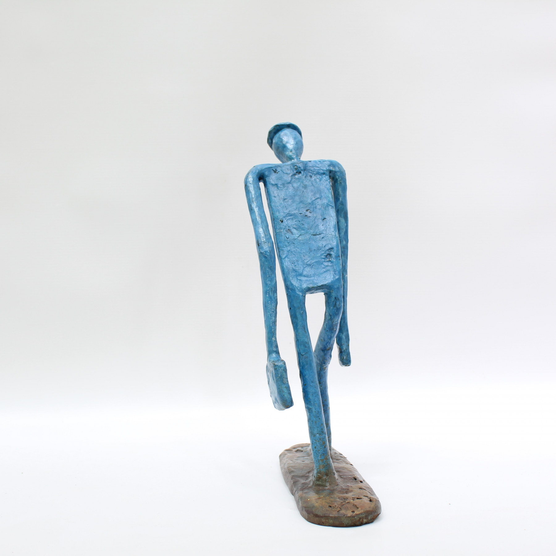 Didier Fournier, L'homme qui va au bureau, sculpture - Galerie de vente et d’achat d’art contemporain en ligne Artalistic