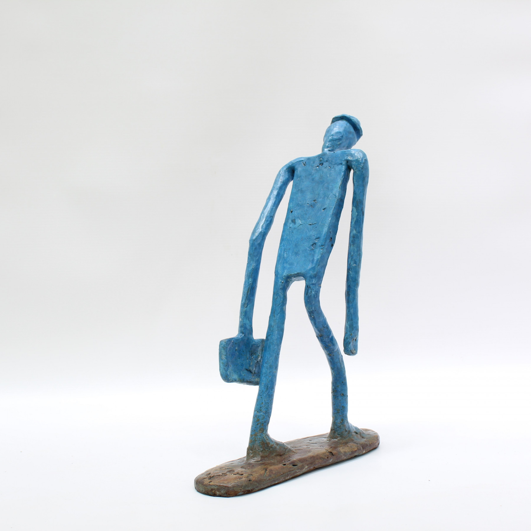 Didier Fournier, L'homme qui va au bureau, sculpture - Galerie de vente et d’achat d’art contemporain en ligne Artalistic