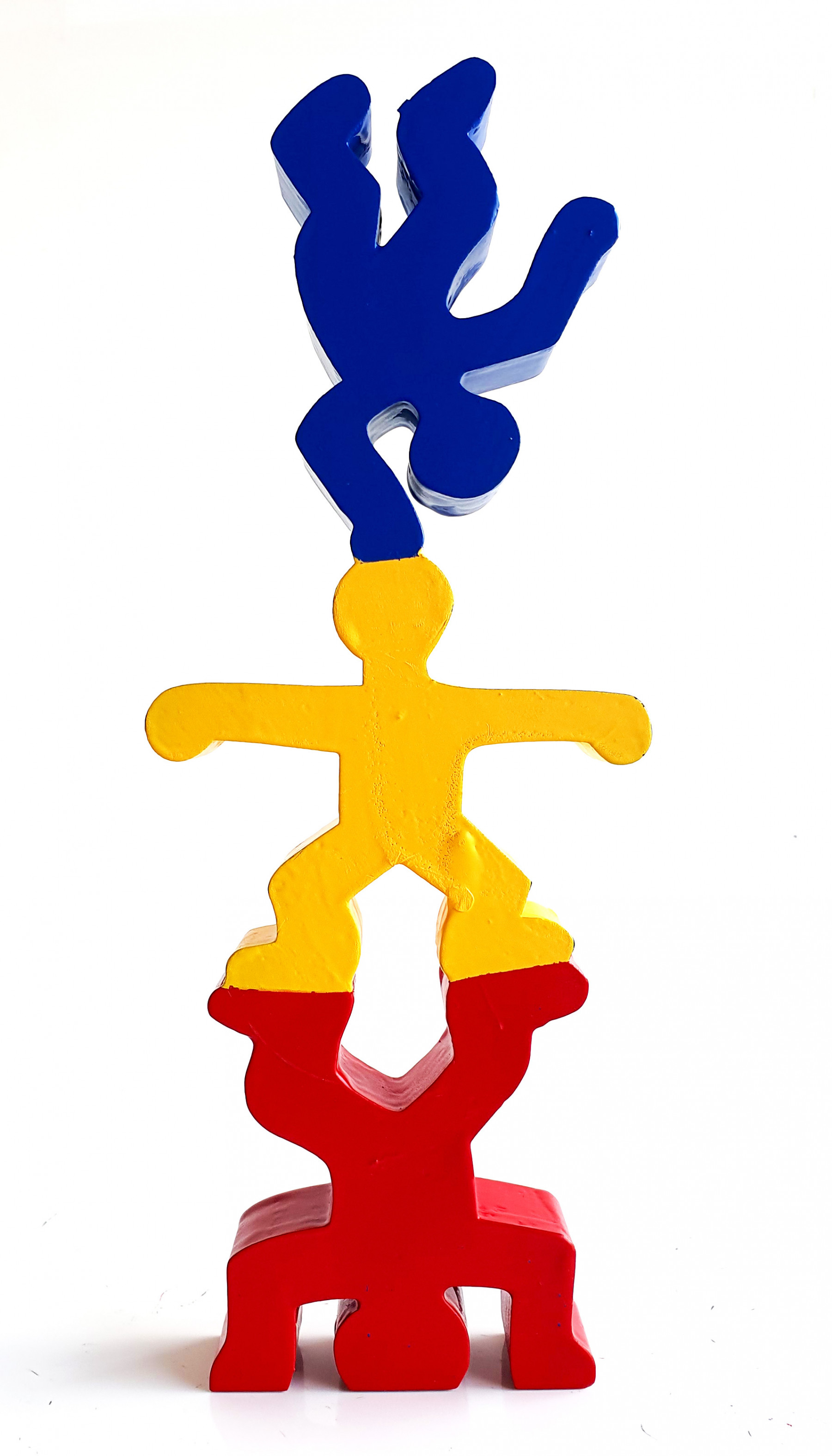 PyB, Totem acrobate Haring, sculpture - Galerie de vente et d’achat d’art contemporain en ligne Artalistic
