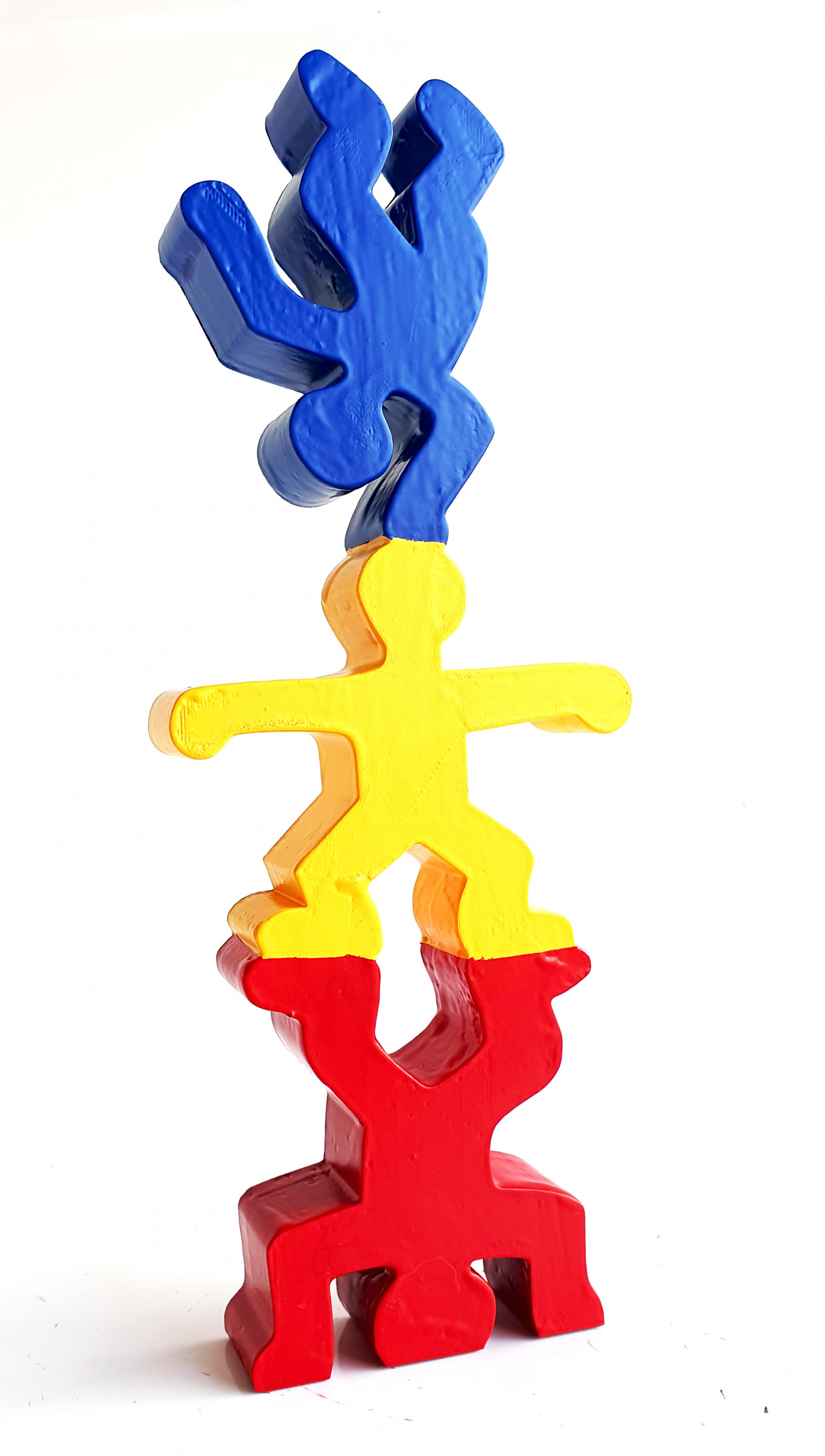PyB, Totem acrobate Haring, sculpture - Galerie de vente et d’achat d’art contemporain en ligne Artalistic