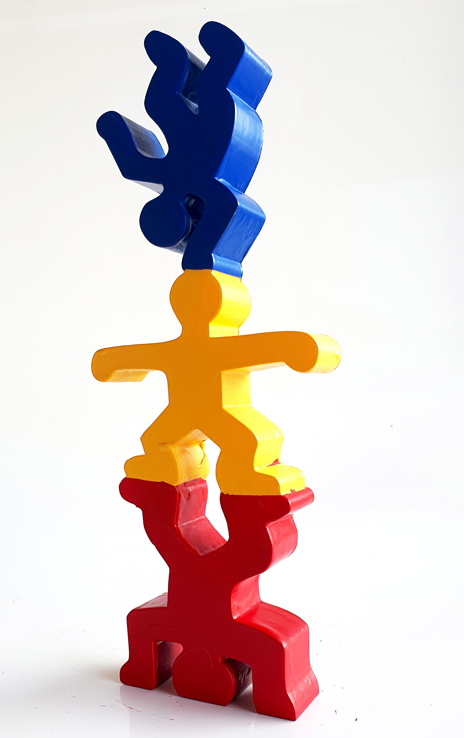 PyB, Totem acrobate Haring, sculpture - Galerie de vente et d’achat d’art contemporain en ligne Artalistic