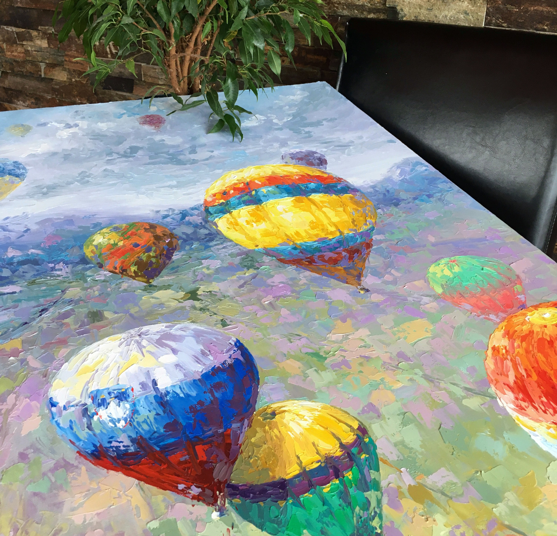 Oxypoint, Hot air balloons, painting - Artalistic online contemporary art buying and selling gallery