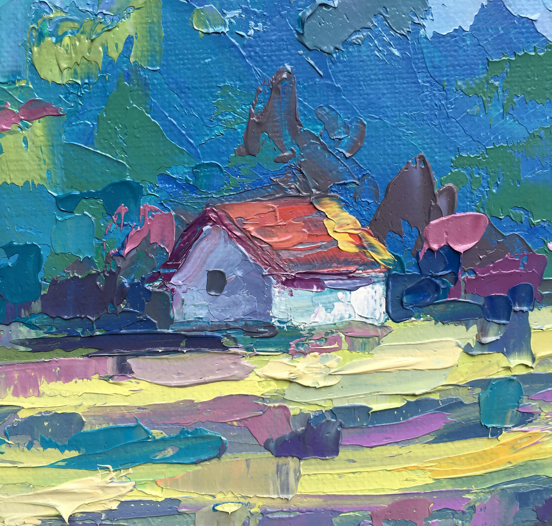 Oxypoint, The vineyards of Haloze, peinture - Galerie de vente et d’achat d’art contemporain en ligne Artalistic