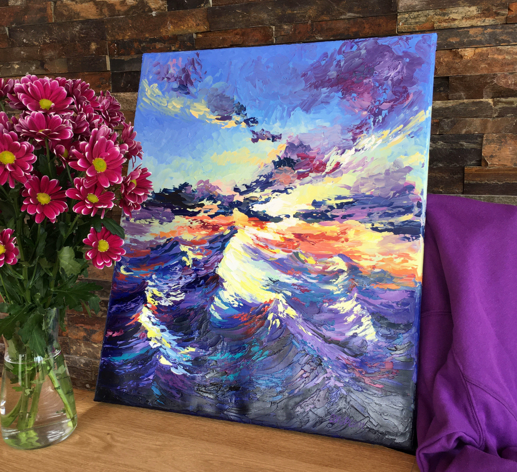 Oxypoint, The Sun is Setting, peinture - Galerie de vente et d’achat d’art contemporain en ligne Artalistic