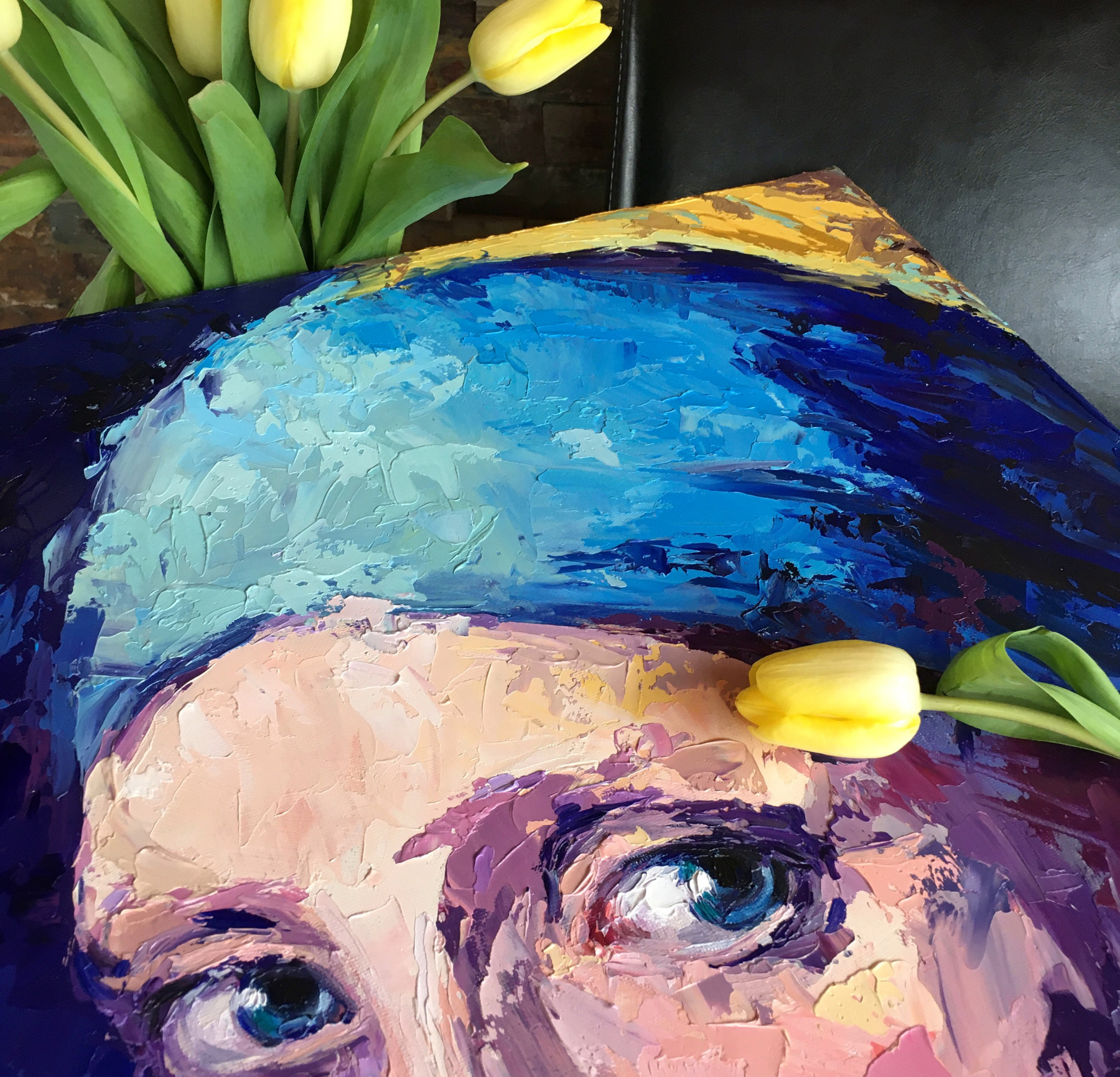 Oxypoint, Girl with a Pearl Earring, peinture - Galerie de vente et d’achat d’art contemporain en ligne Artalistic