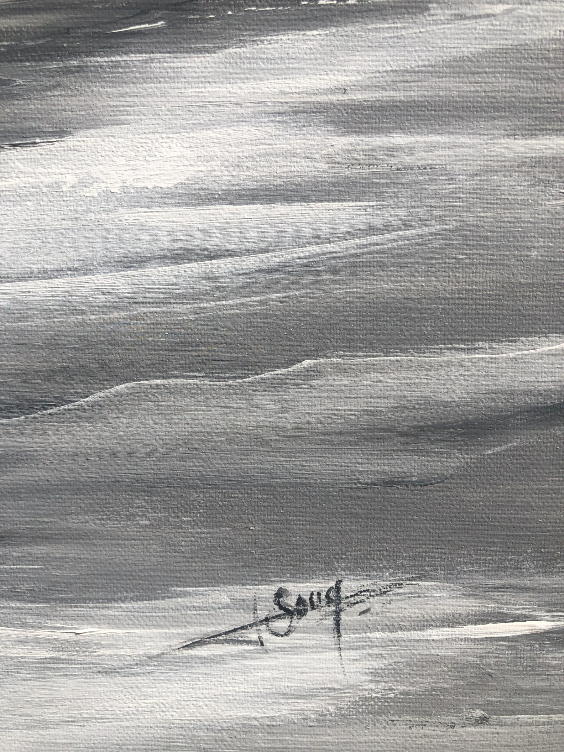 Marie-Laure Souq, Un matin à marée basse, peinture - Galerie de vente et d’achat d’art contemporain en ligne Artalistic