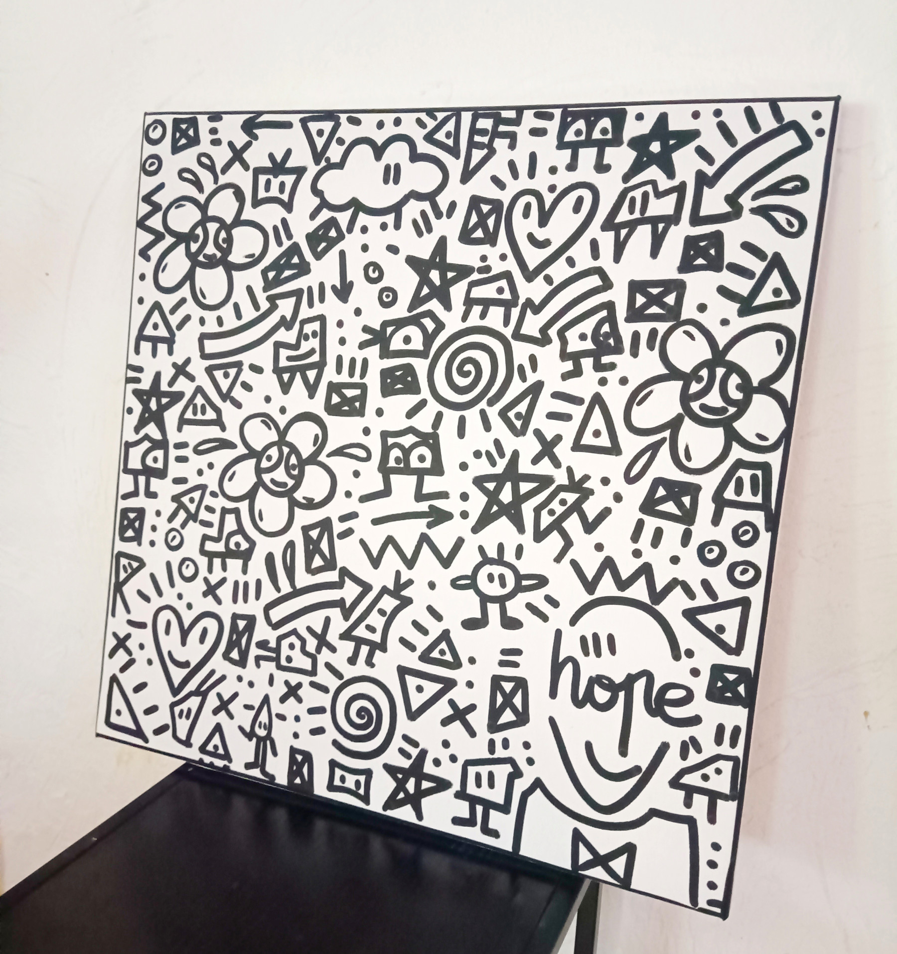 Mr Hope, Le monde de Mr Hope, peinture - Galerie de vente et d’achat d’art contemporain en ligne Artalistic