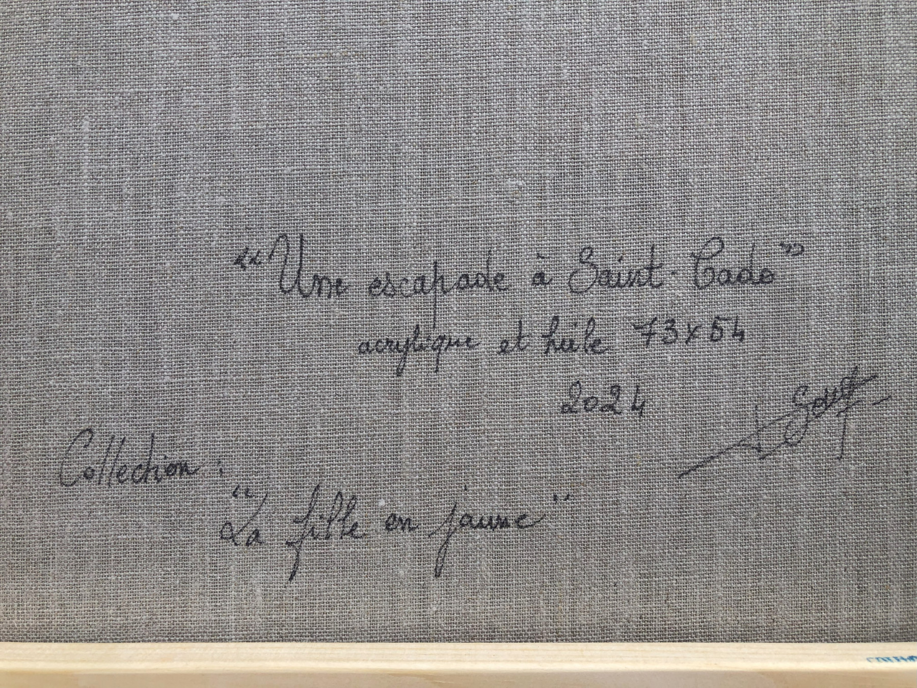 Marie-Laure Souq, Une escapade à Saint-Cado, peinture - Galerie de vente et d’achat d’art contemporain en ligne Artalistic