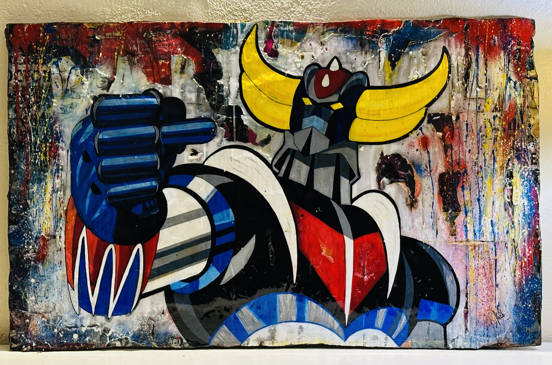 Fa2b, Goldorak, peinture - Galerie de vente et d’achat d’art contemporain en ligne Artalistic