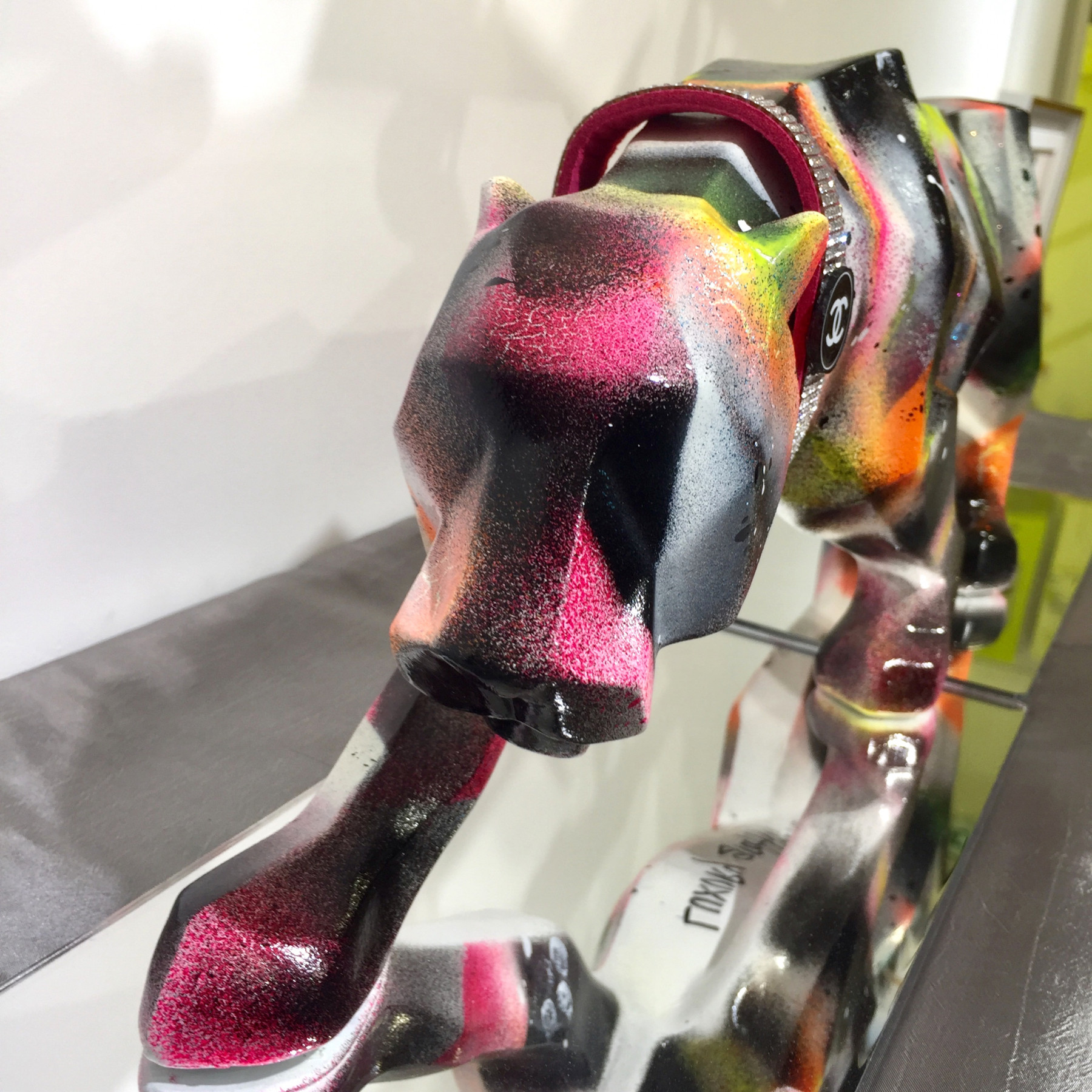 Patrick Cornée, Luxury graffiti panther, sculpture - Galerie de vente et d’achat d’art contemporain en ligne Artalistic