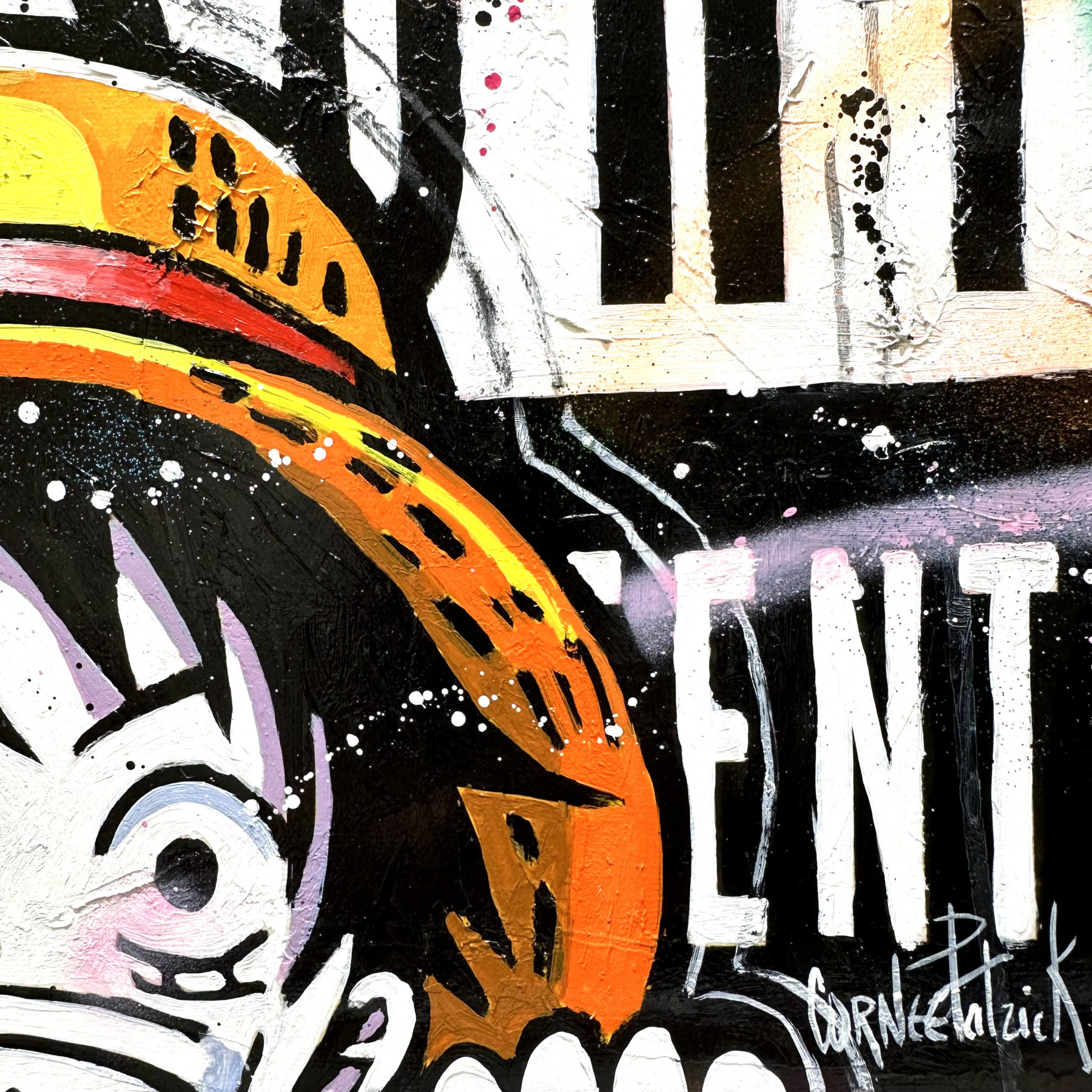 Patrick Cornée, Luffy au chapeau de paille, peinture - Galerie de vente et d’achat d’art contemporain en ligne Artalistic