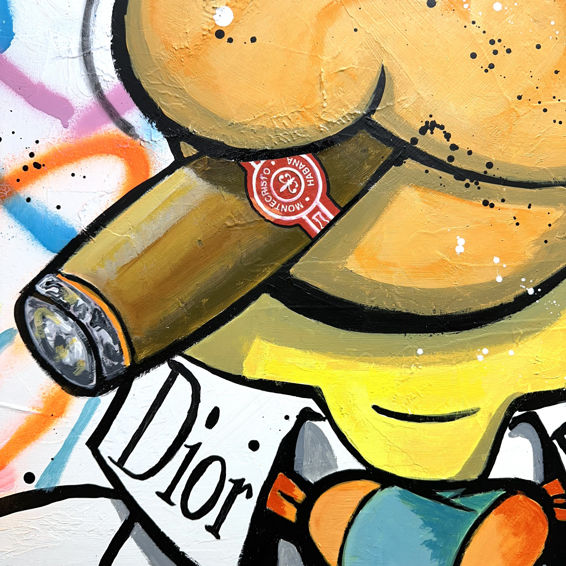 Patrick Cornée, Homer et Marge Simpson, peinture - Galerie de vente et d’achat d’art contemporain en ligne Artalistic