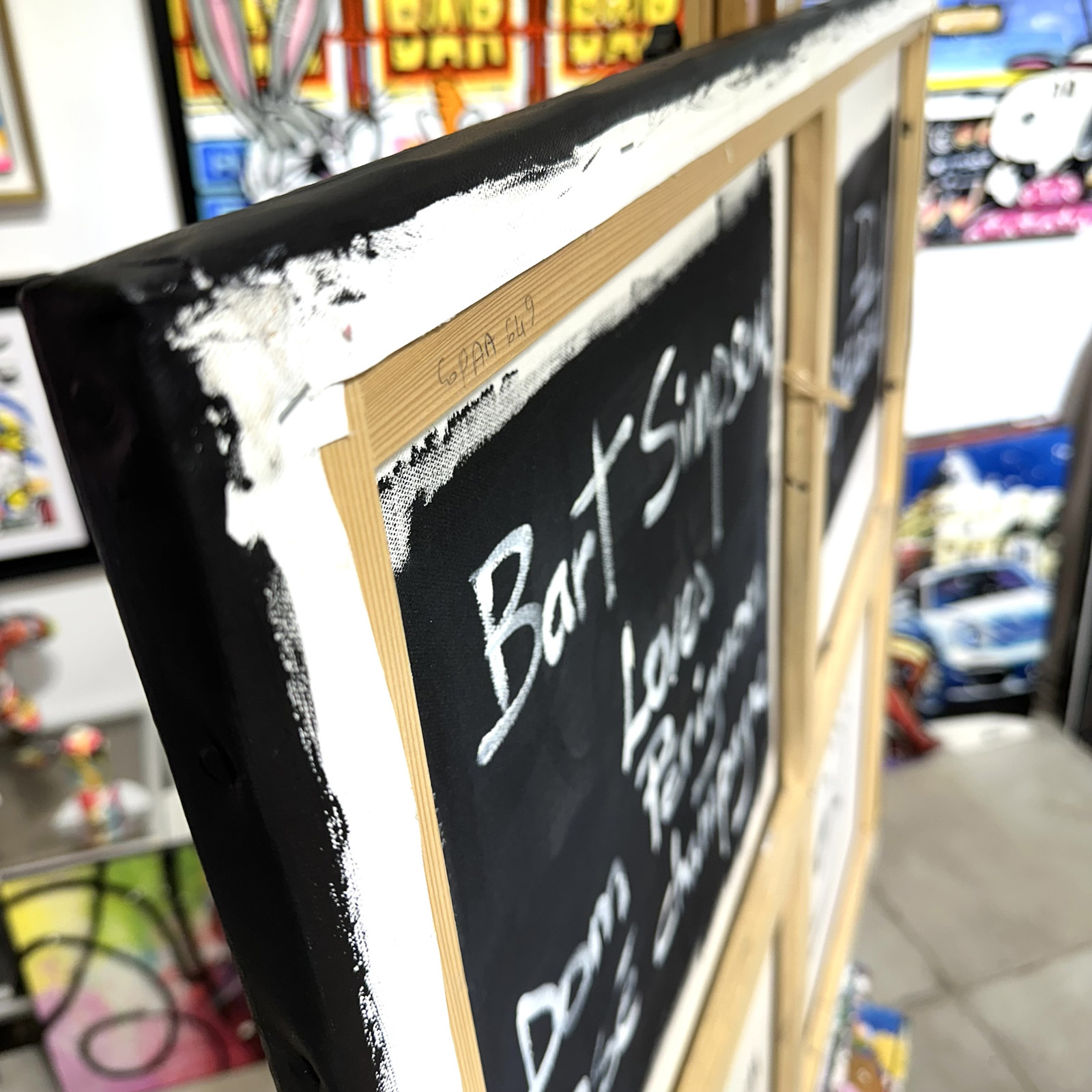 Patrick Cornée, Bart Simpson, peinture - Galerie de vente et d’achat d’art contemporain en ligne Artalistic