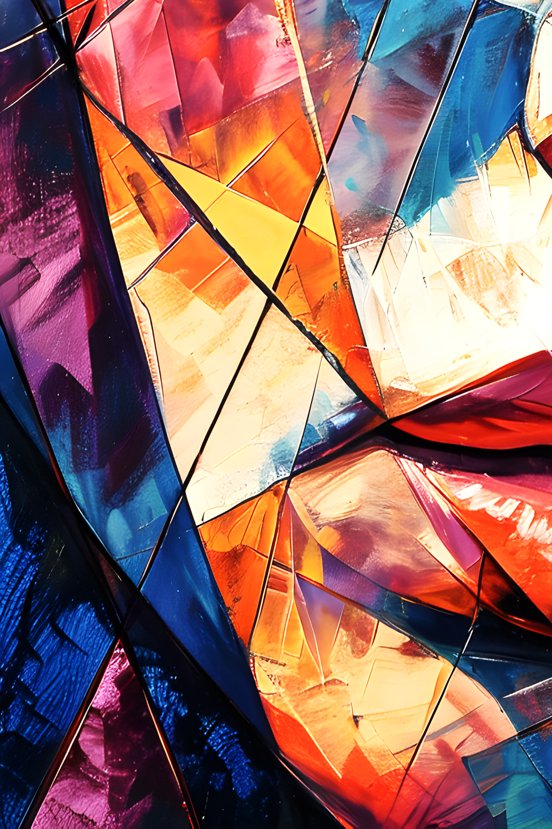 F.Font, Lumière au milieu de la tempête, peinture - Galerie de vente et d’achat d’art contemporain en ligne Artalistic