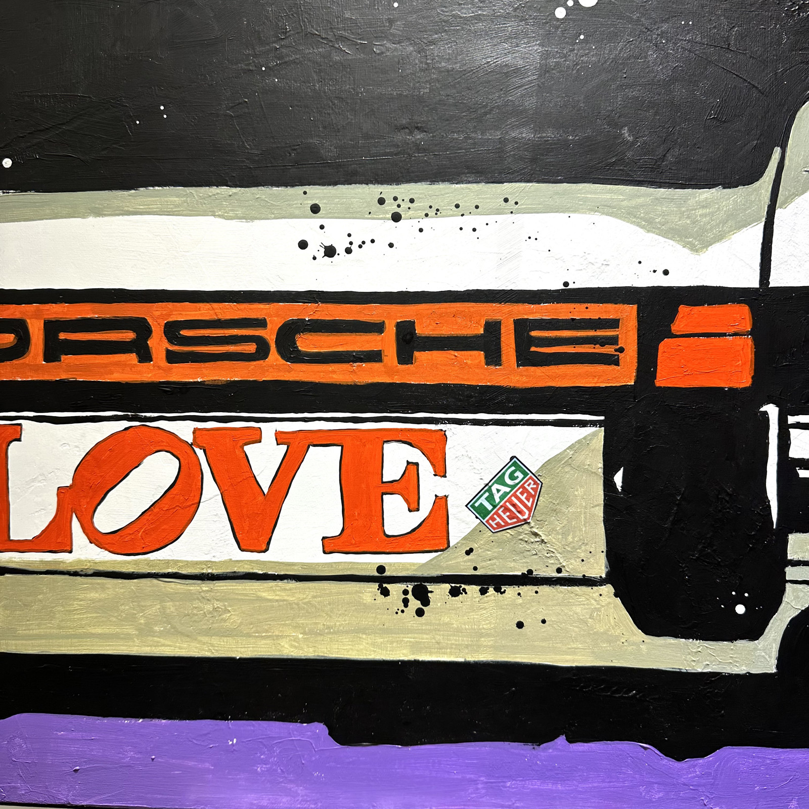 Patrick Cornée, Snoopy loves the party and Porsches, peinture - Galerie de vente et d’achat d’art contemporain en ligne Artalistic