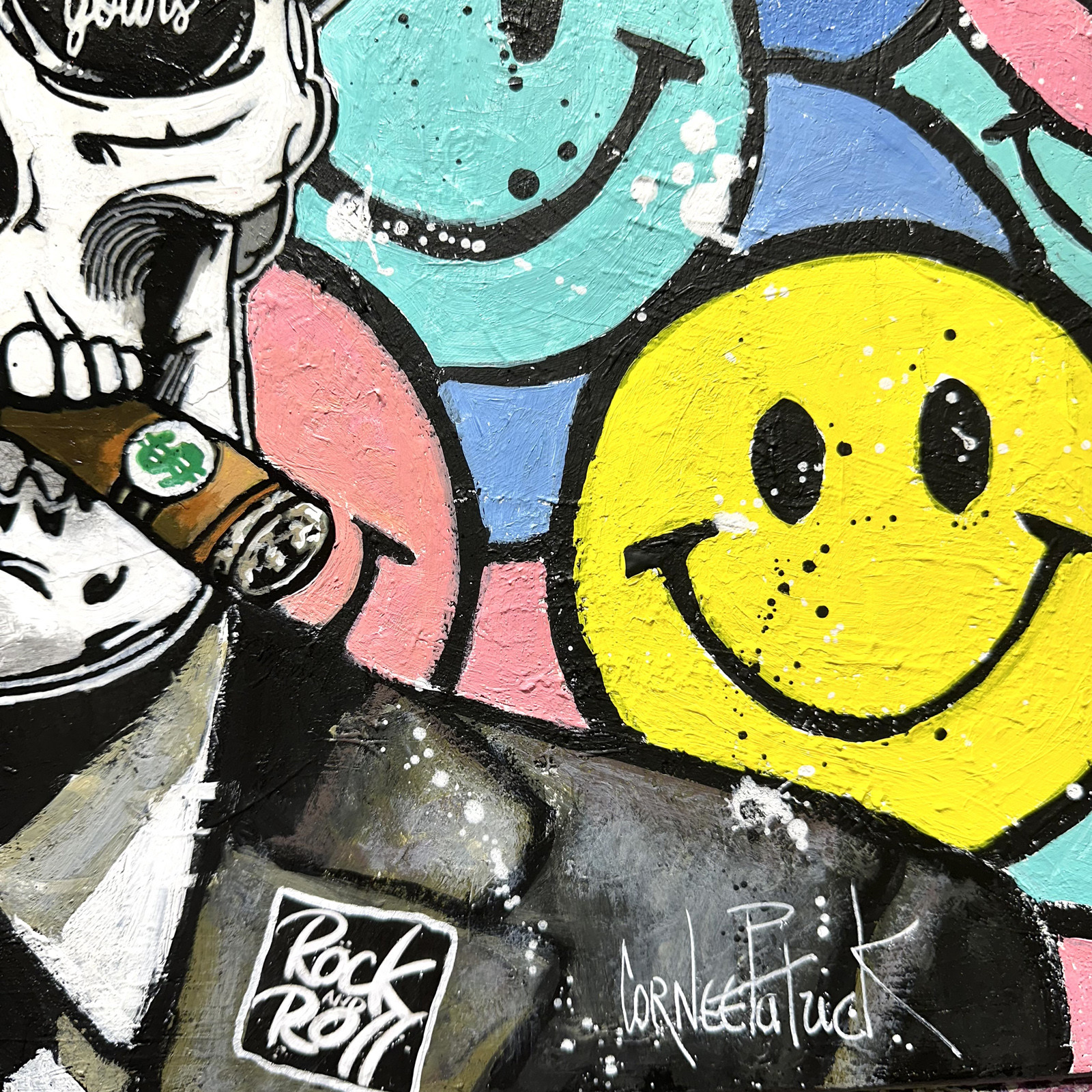 Patrick Cornée, Live your fucking best life, peinture - Galerie de vente et d’achat d’art contemporain en ligne Artalistic