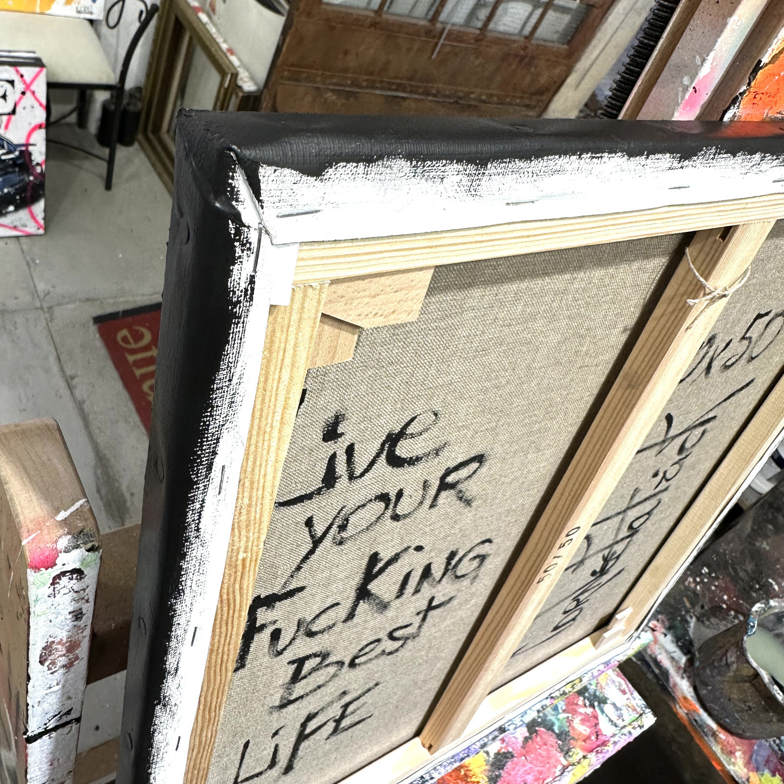 Patrick Cornée, Live your fucking best life, peinture - Galerie de vente et d’achat d’art contemporain en ligne Artalistic