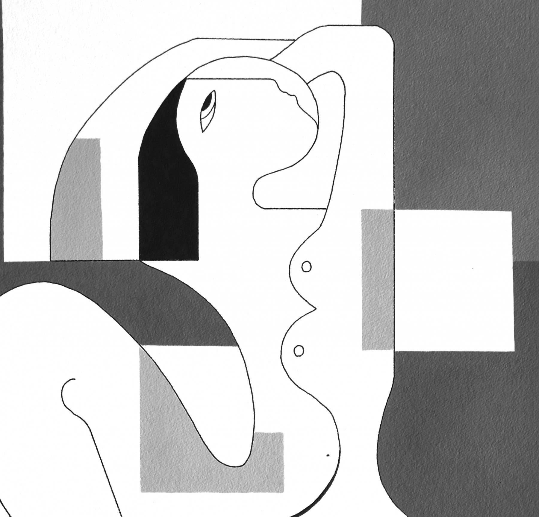 Hildegarde Handsaeme, La signora, drawing - Artalistic online contemporary art buying and selling gallery