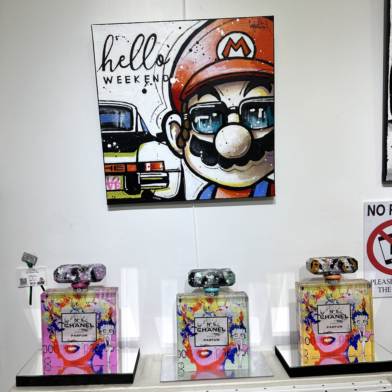 Patrick Cornée, Weekend de super Mario, peinture - Galerie de vente et d’achat d’art contemporain en ligne Artalistic