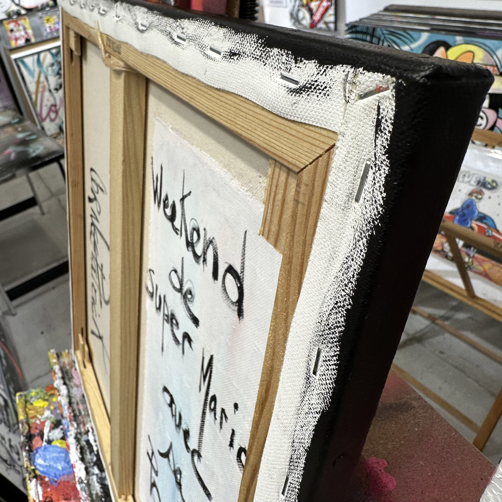 Patrick Cornée, Weekend de super Mario, peinture - Galerie de vente et d’achat d’art contemporain en ligne Artalistic