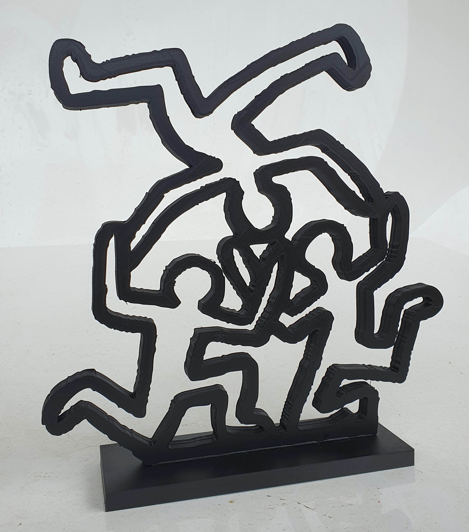 Pyb, 3 acrobates Haring, sculpture - Galerie de vente et d’achat d’art contemporain en ligne Artalistic