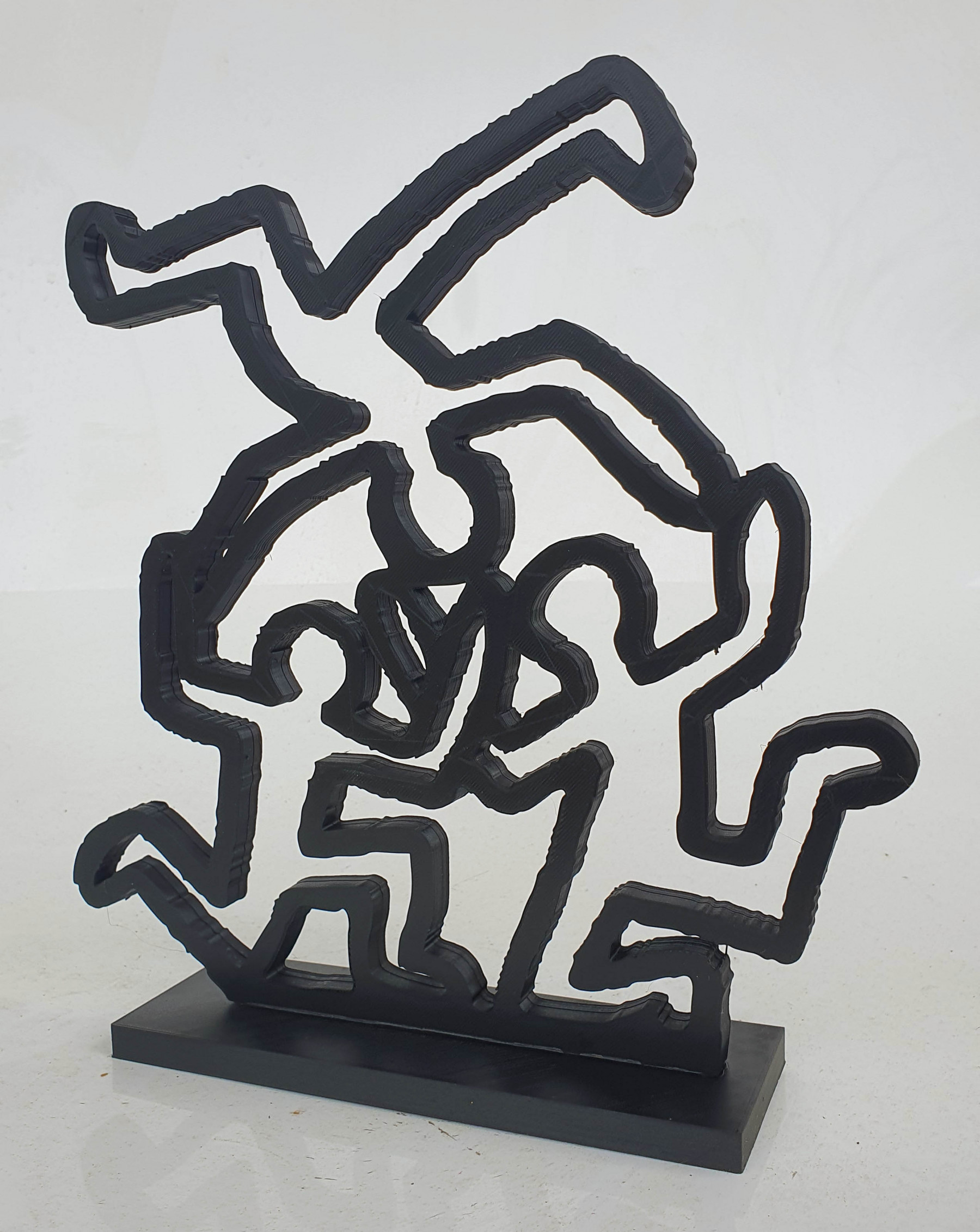 Pyb, 3 acrobates Haring, sculpture - Galerie de vente et d’achat d’art contemporain en ligne Artalistic