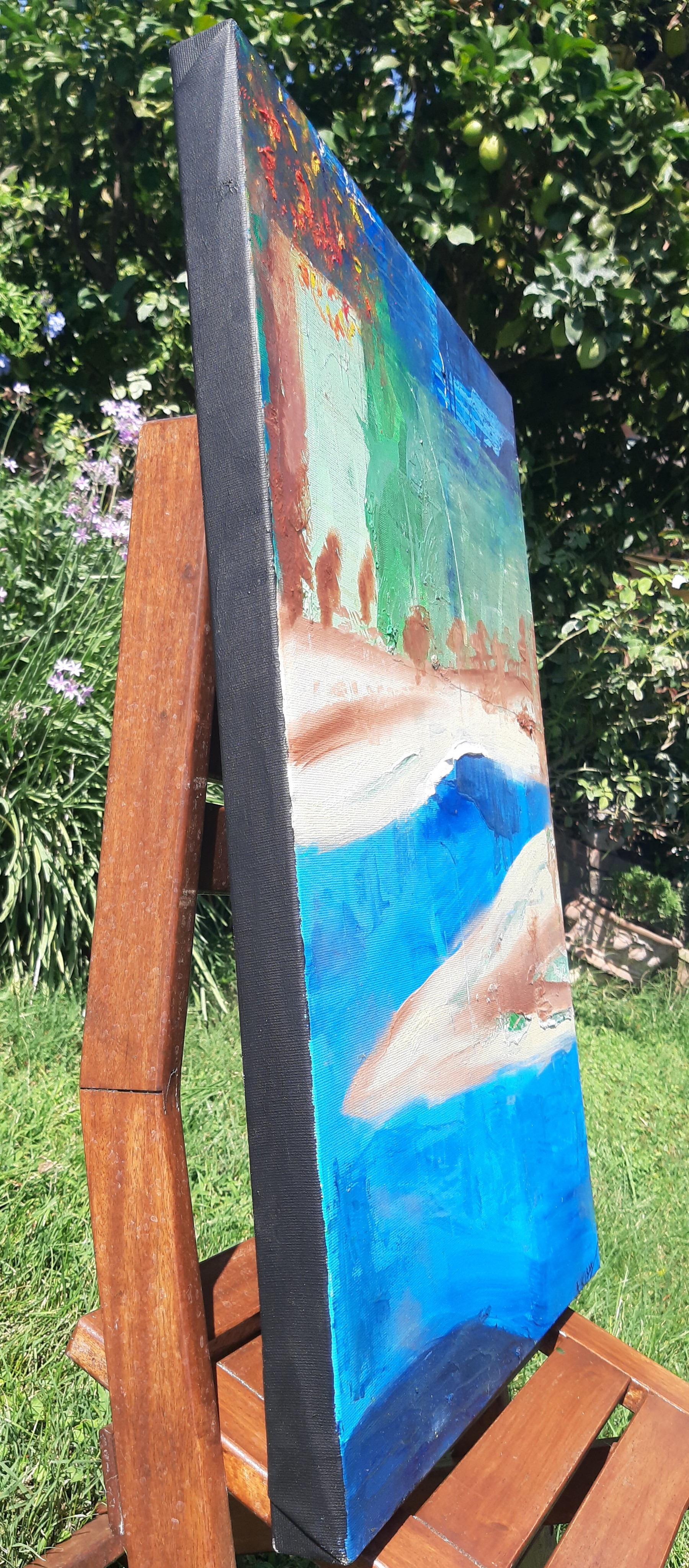 A-Wibaa, River landscape, painting - Artalistic online contemporary art buying and selling gallery