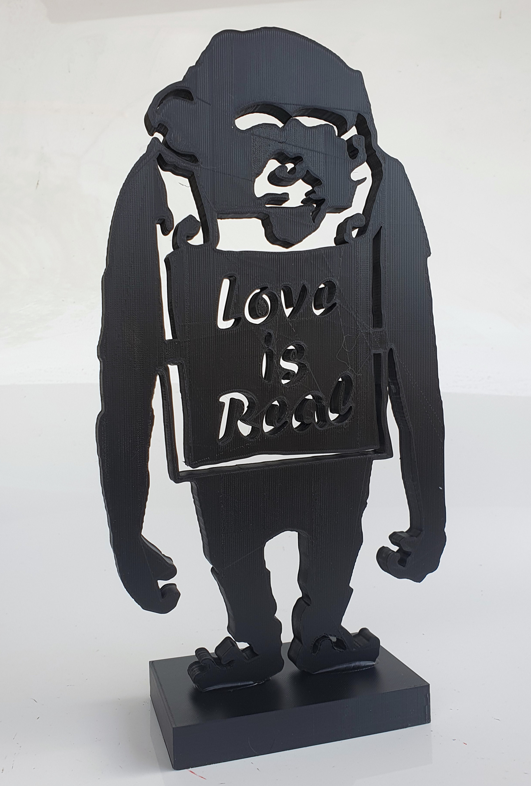 PyB, Monkey love Banksy, sculpture - Galerie de vente et d’achat d’art contemporain en ligne Artalistic