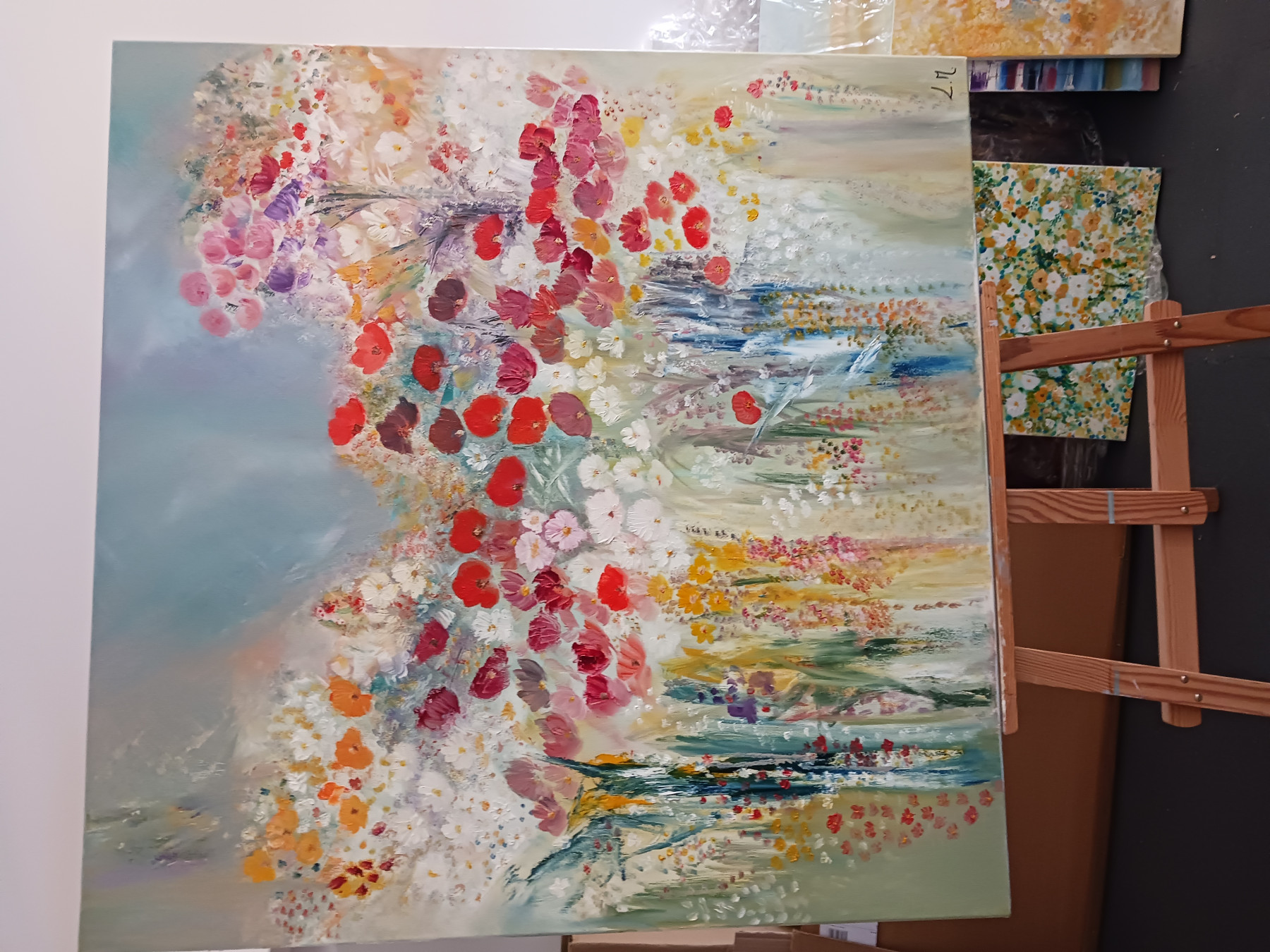 Lydie Massou, Un rendez-vous discret, peinture - Galerie de vente et d’achat d’art contemporain en ligne Artalistic