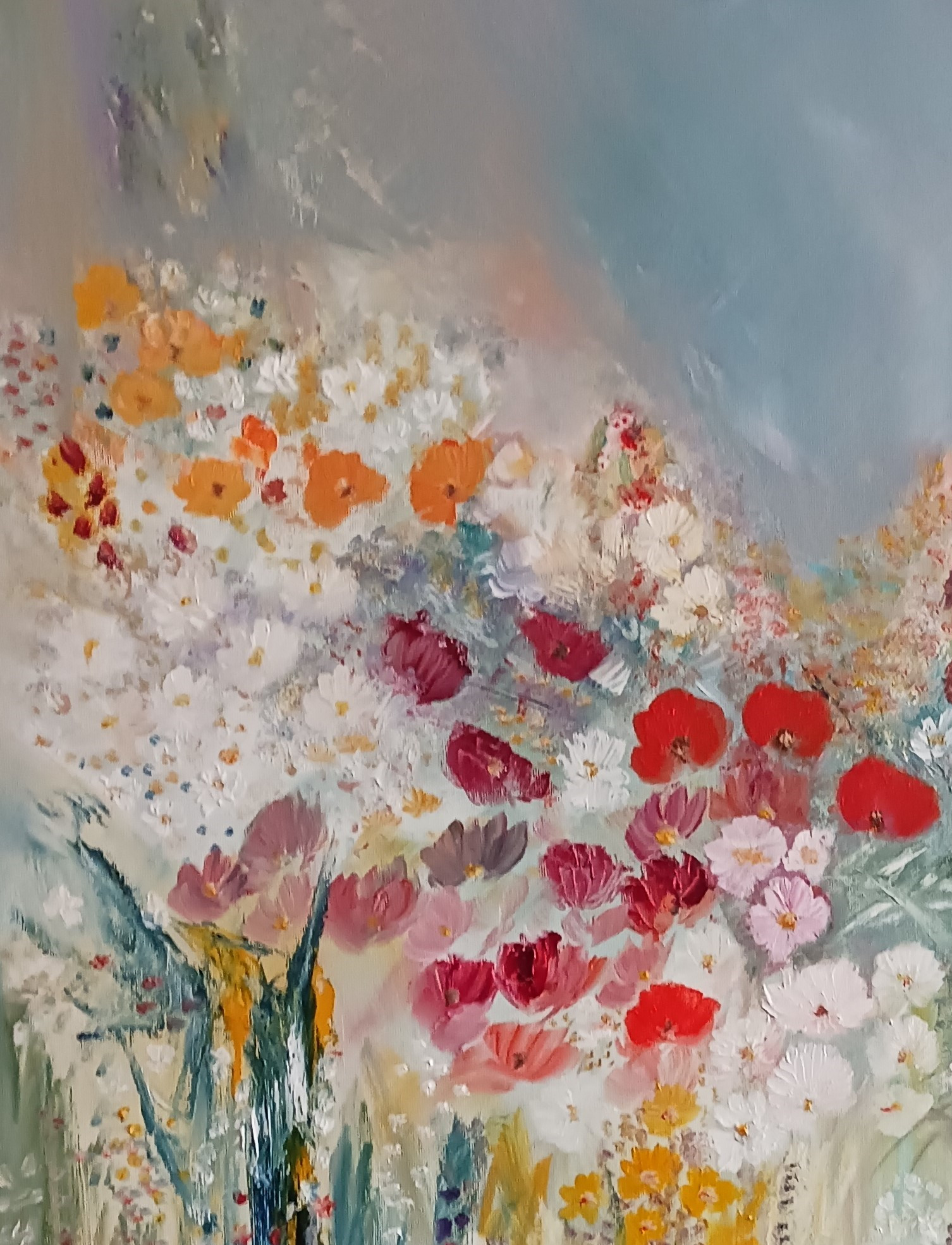 Lydie Massou, Un rendez-vous discret, peinture - Galerie de vente et d’achat d’art contemporain en ligne Artalistic