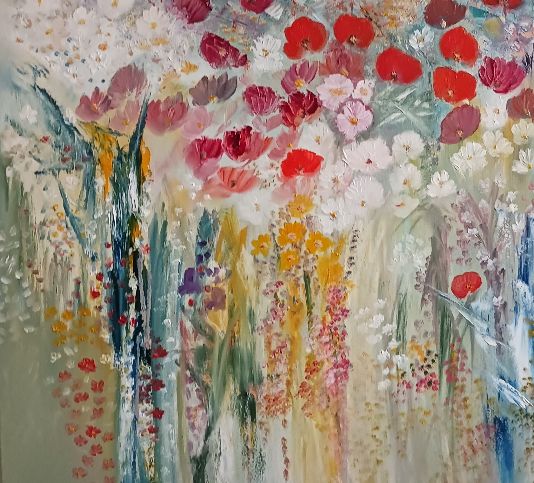 Lydie Massou, Un rendez-vous discret, peinture - Galerie de vente et d’achat d’art contemporain en ligne Artalistic