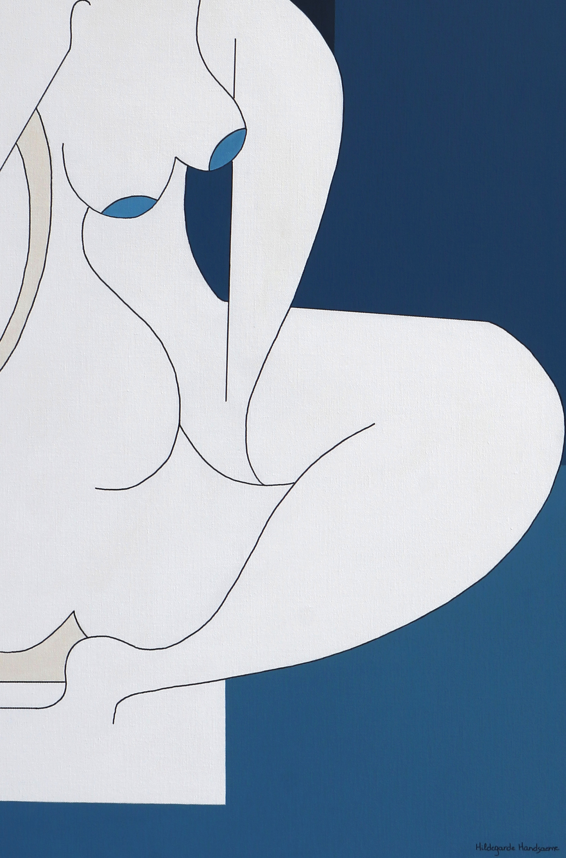 Hildegarde Handsaeme, Relaxing blues, painting - Artalistic online contemporary art buying and selling gallery
